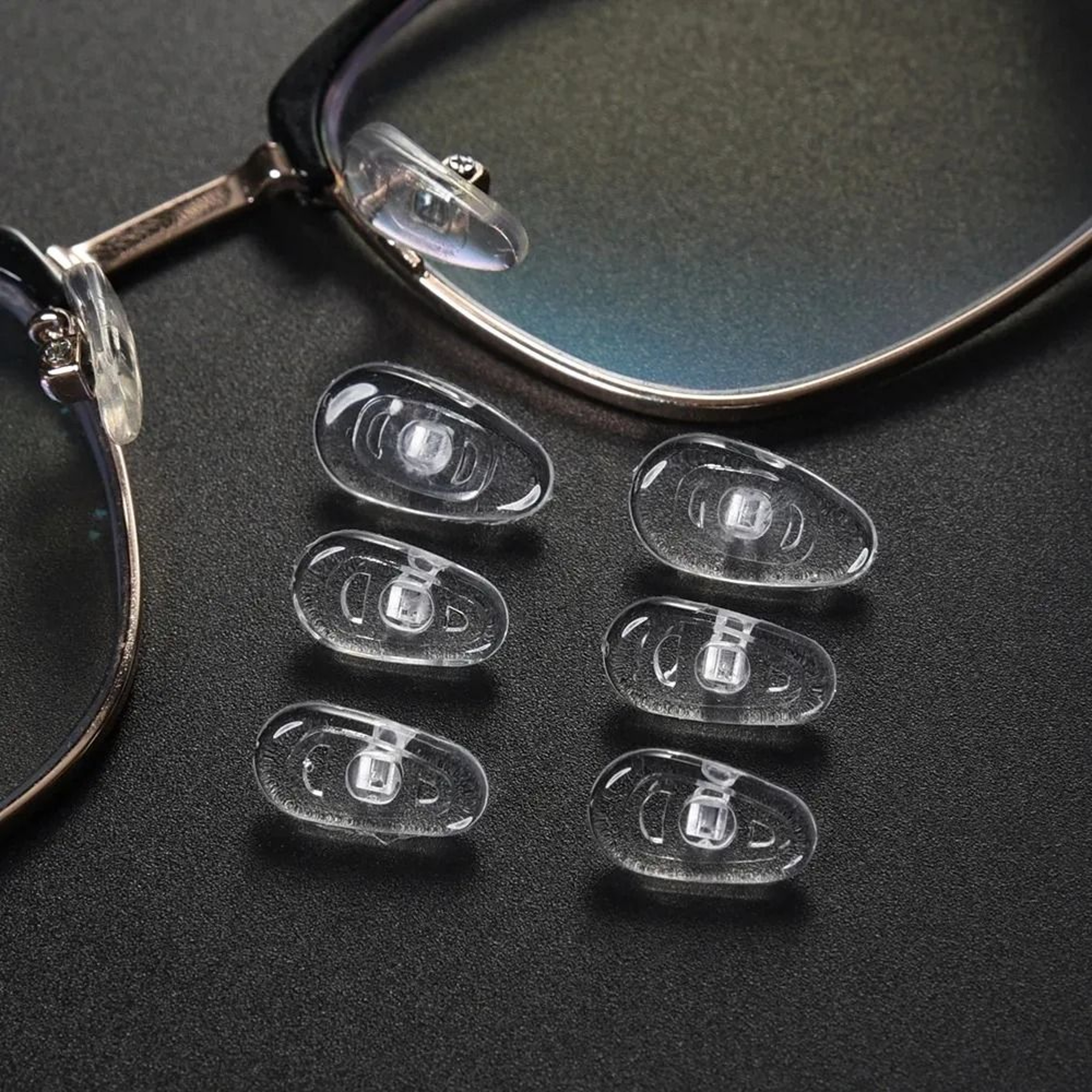 Clear Silicone Air Cushion Nose Pads For Secure Comfortable Everyday Eyeglass Fit 8
