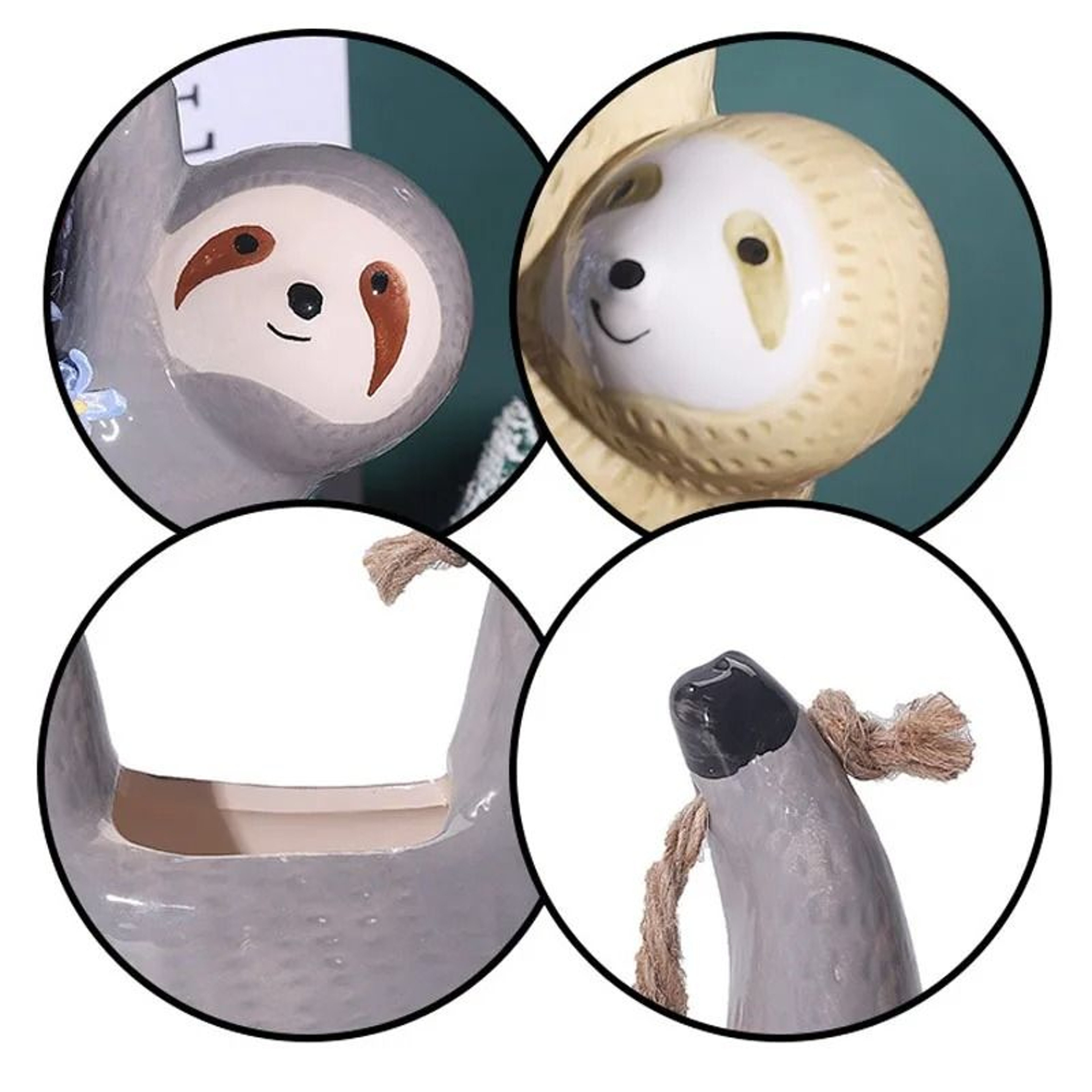 Cute Ceramic Hanging Animal Planter For Trailing Plants Home And Garden Decor 7