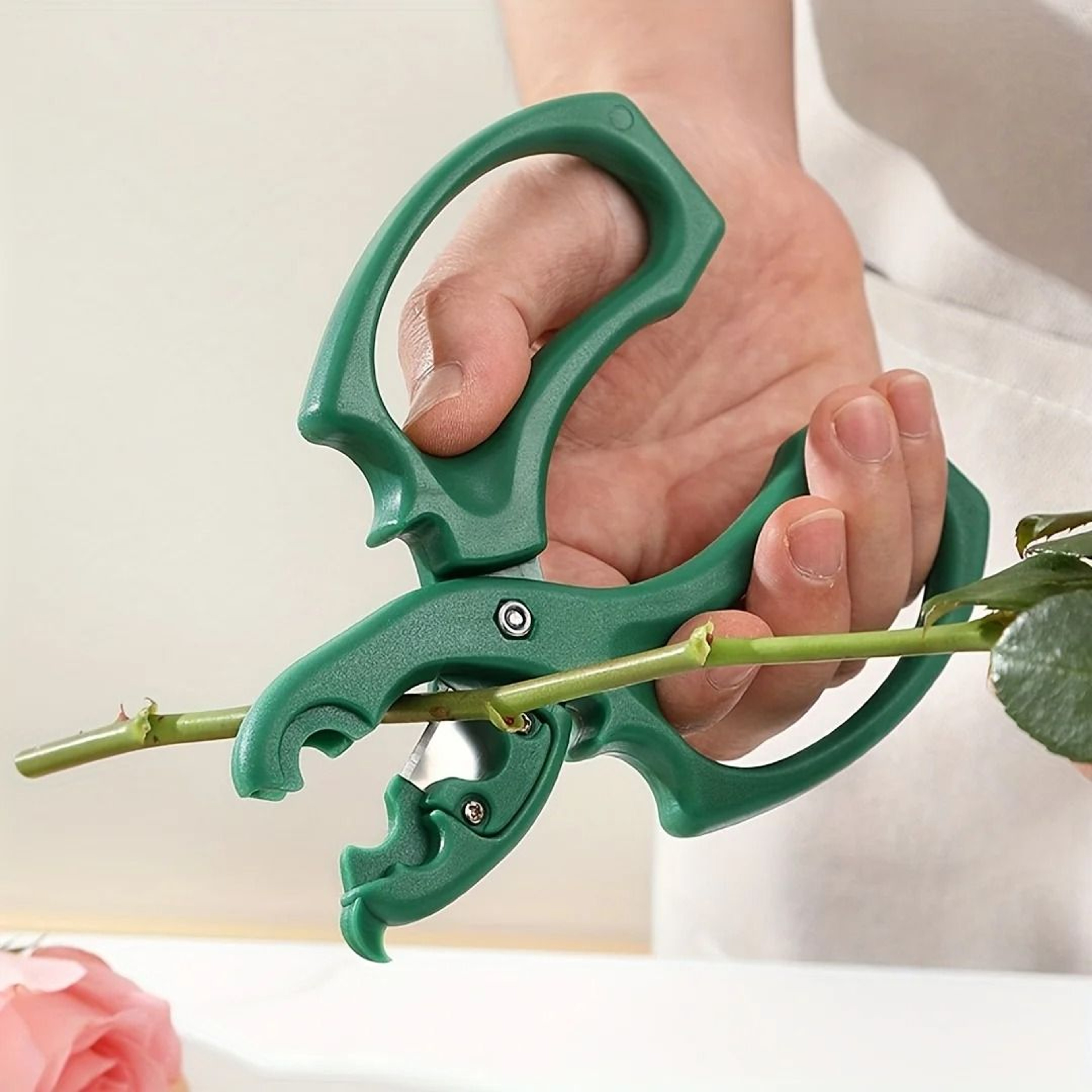 Two In One Rose Thorn Remover And Floral Pruning Scissors 2