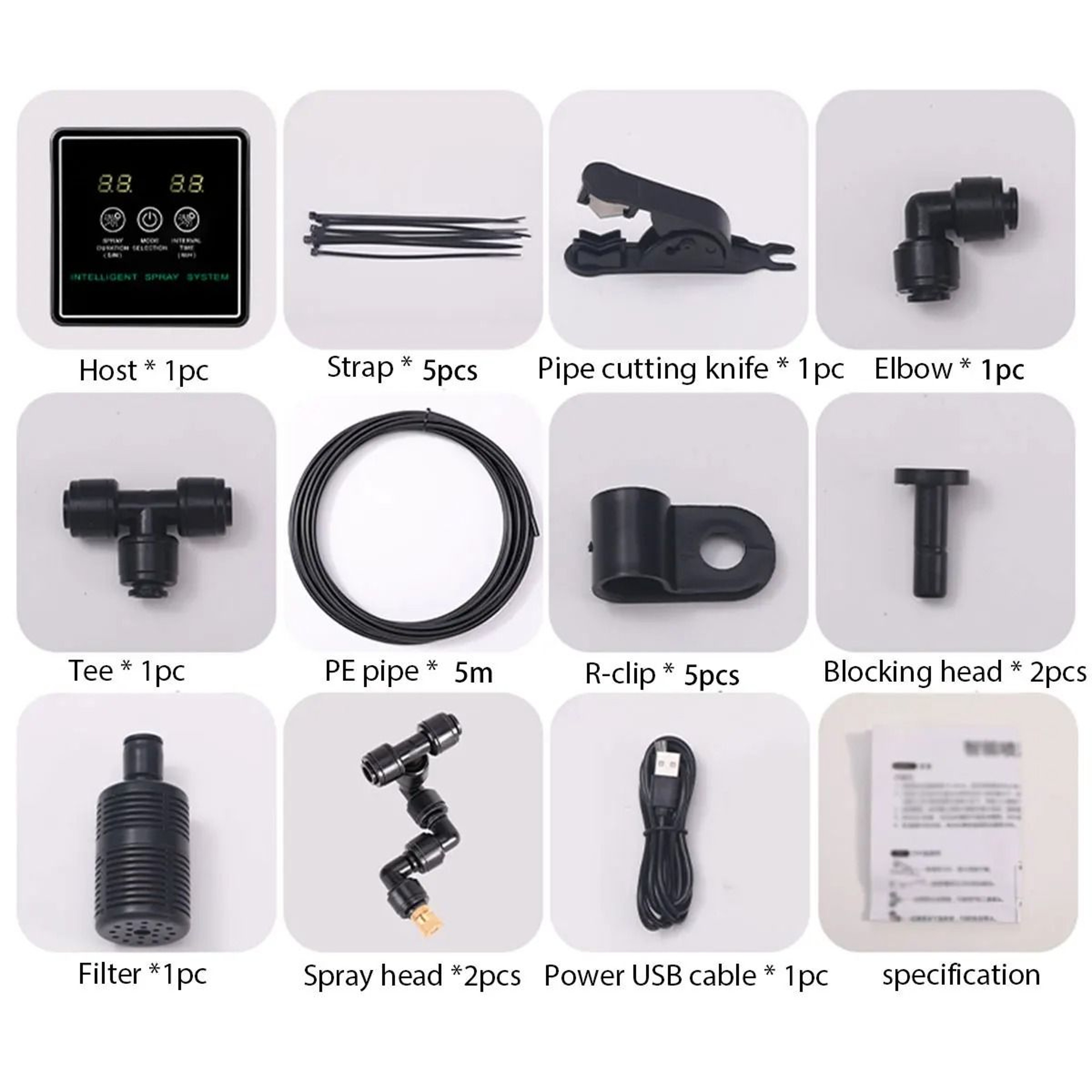 Smart Touch Screen Automatic Terrarium Misting System With Timer And Adjustable Nozzles 1