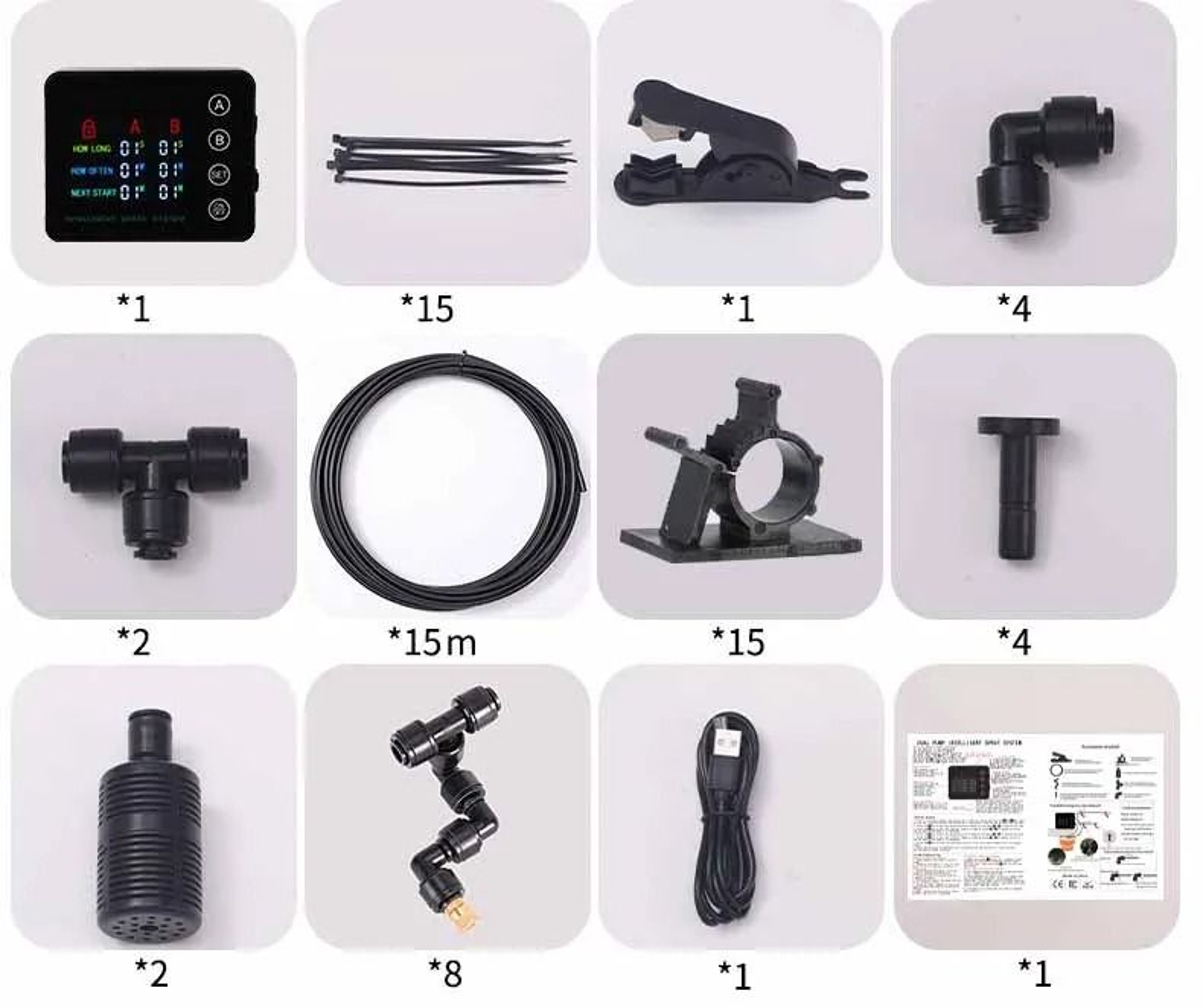 Dual Pump Automatic Reptile Misting System With Timer For Rainforest Terrariums 3