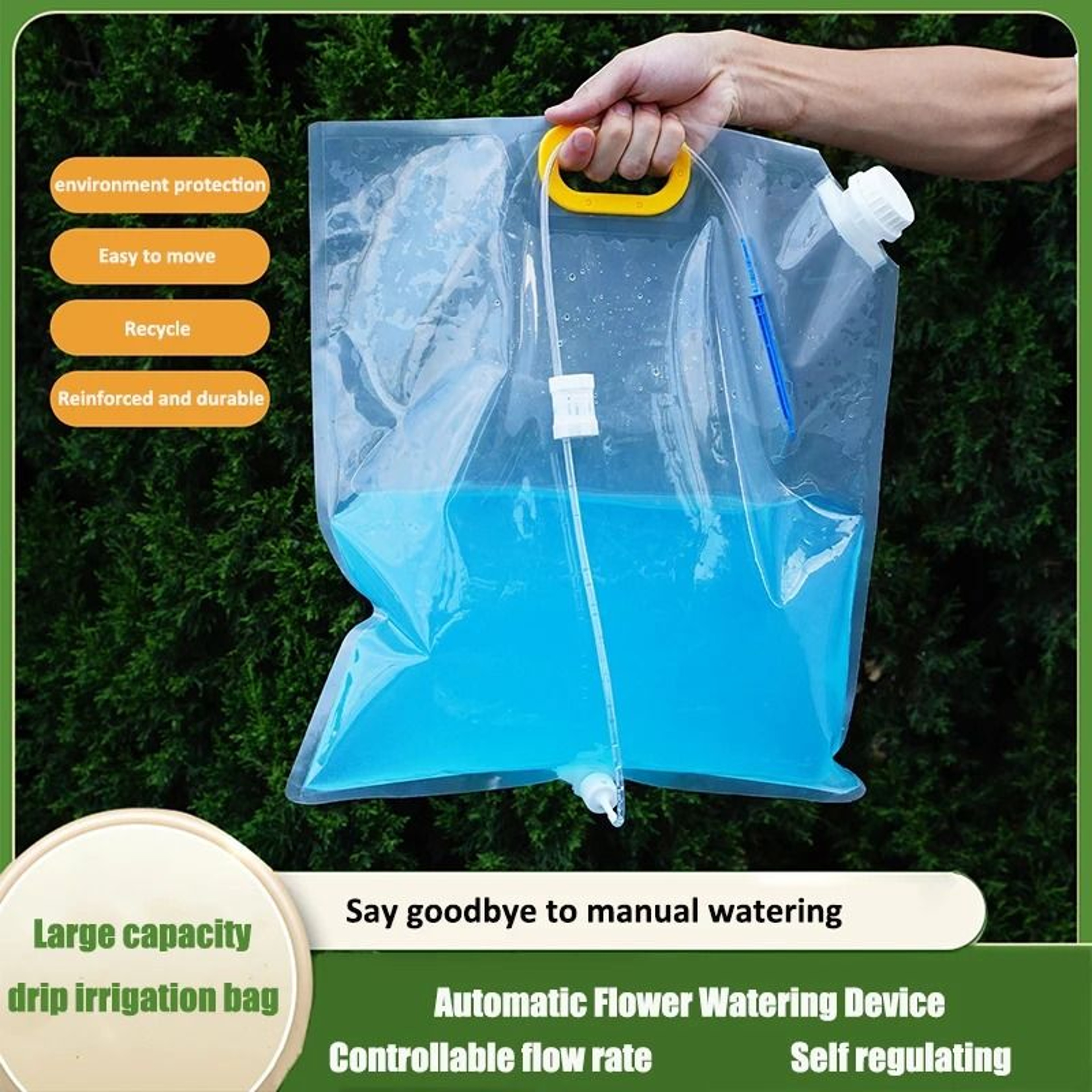 Large Capacity 10L Automatic Drip Watering Bag Kit For Garden Plants Trees 0