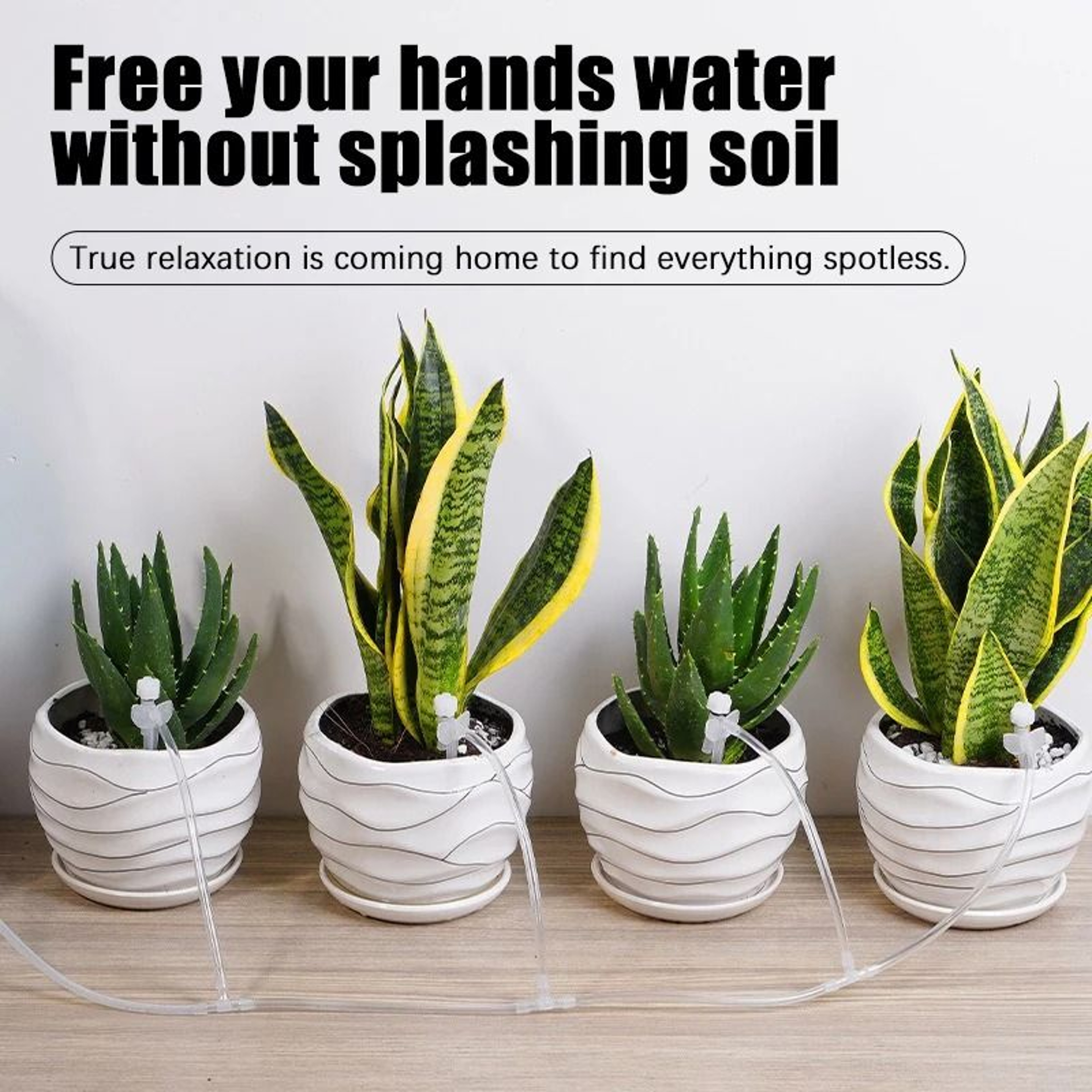 Adjustable Drip Irrigation Kit With 4 By 7mm Hose For Potted Plants 15