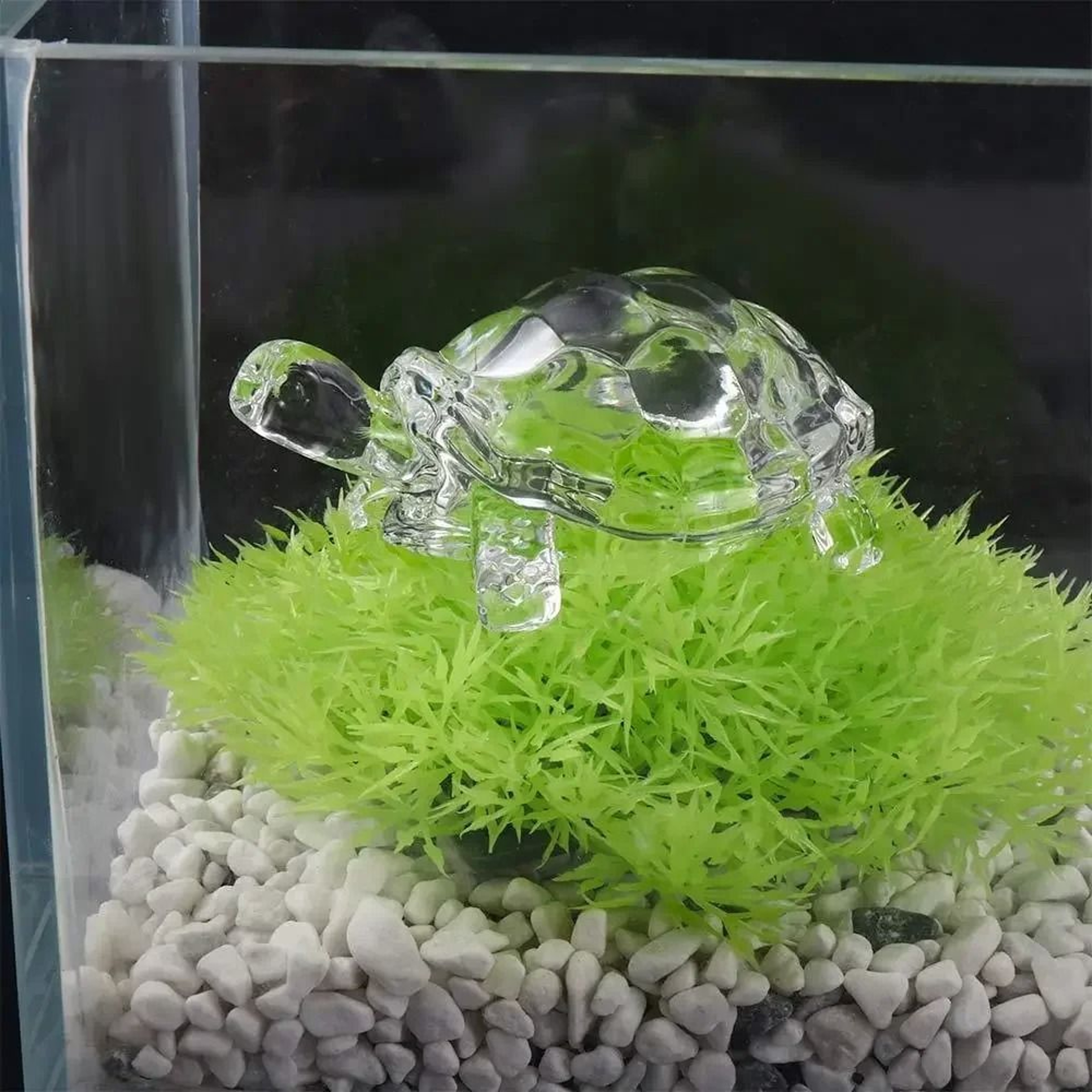 Crystal Turtle Figurine For Aquarium Home Office Desk And Feng Shui Decor 0