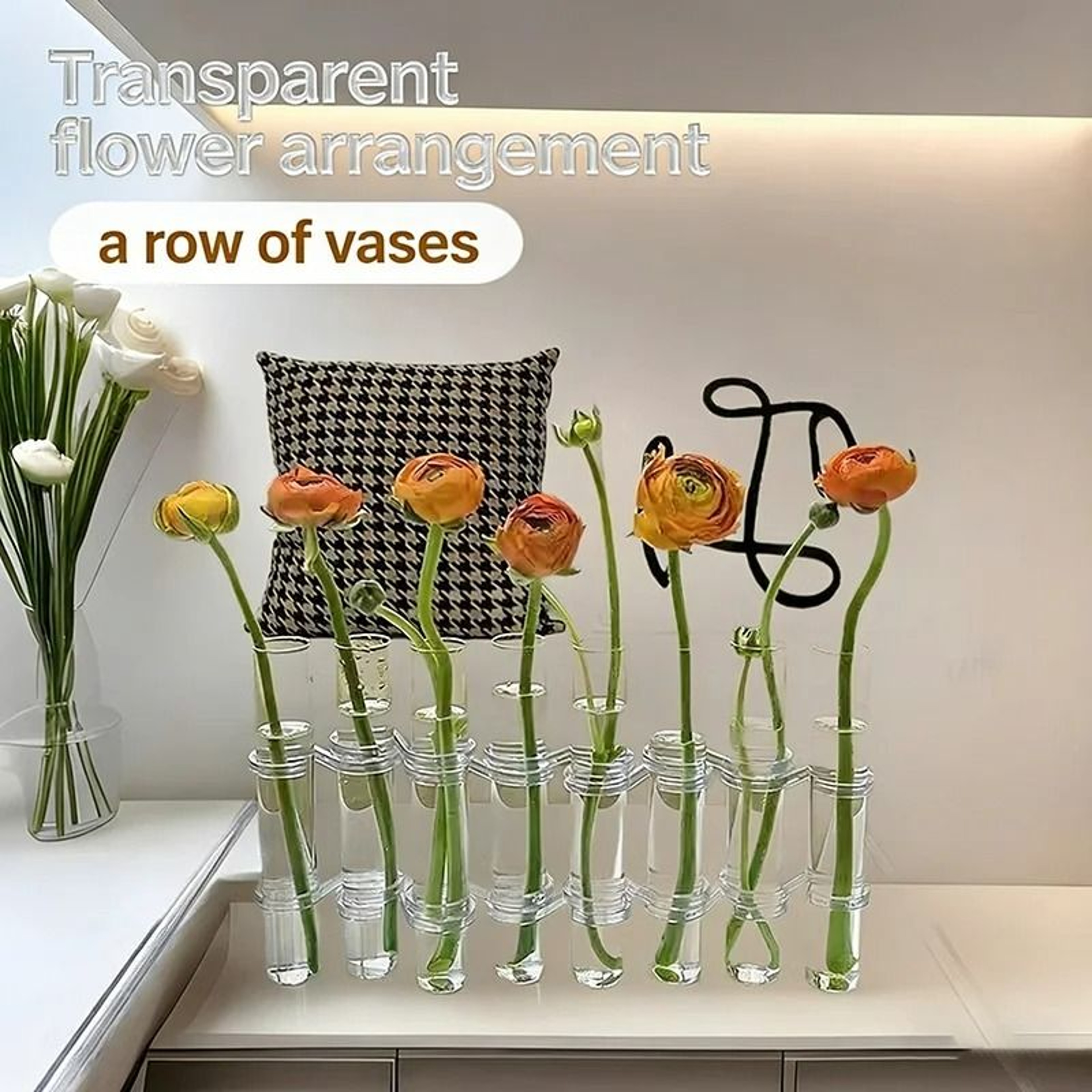 Stackable Glass Test Tube Vase And Plant Propagation Holder 6