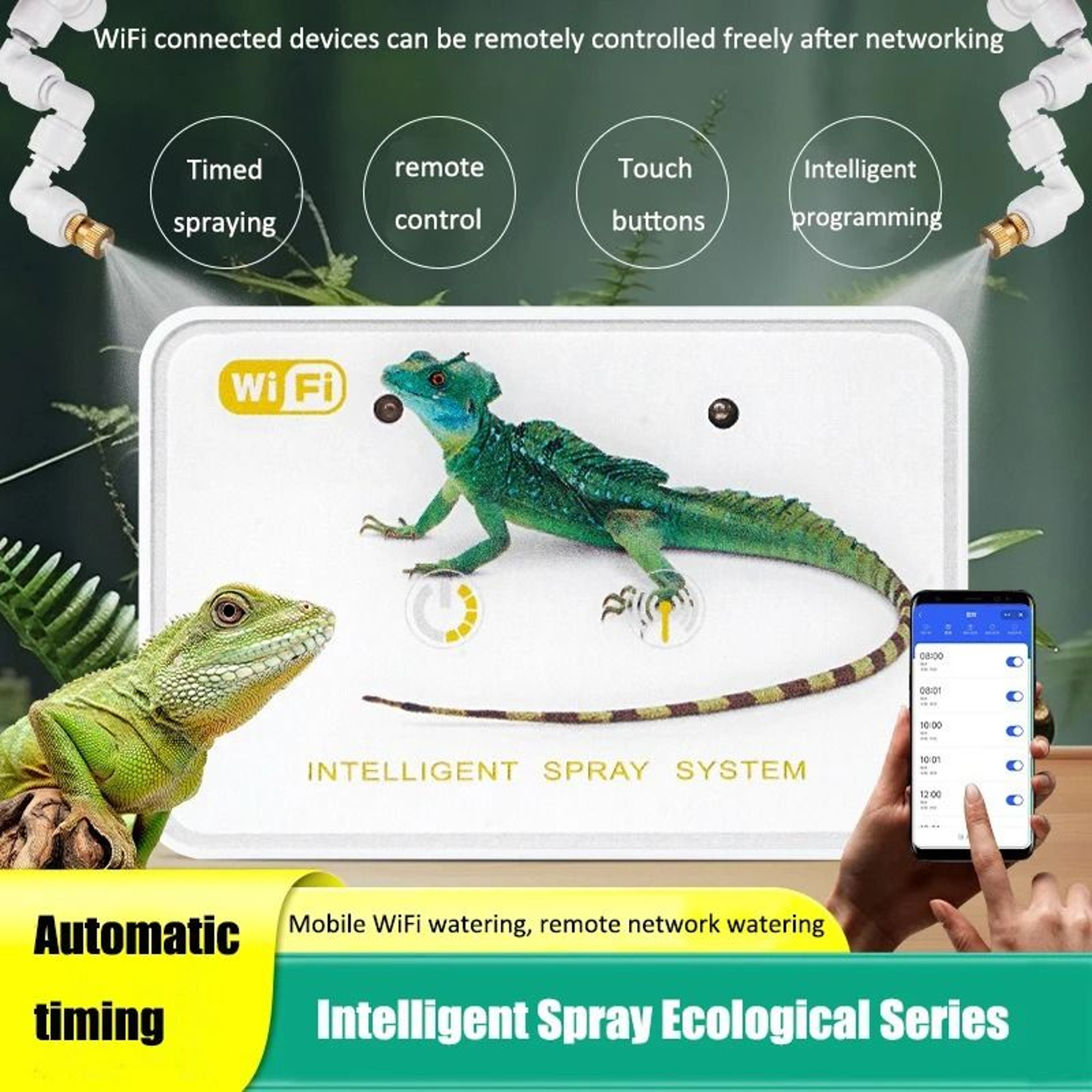 Smart WiFi Terrarium Humidifier And Automatic Mist Sprinkler Kit 6