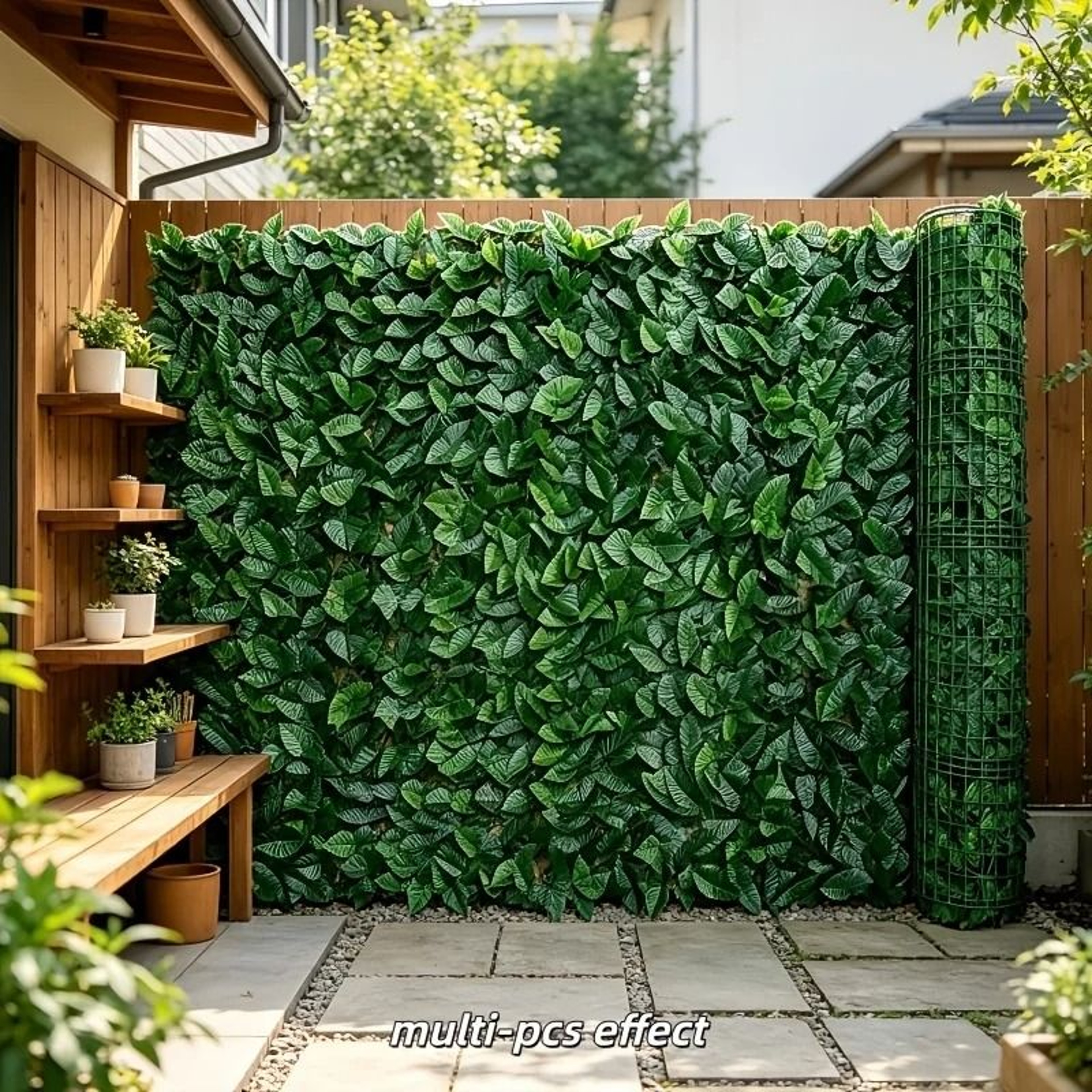 Artificial Leaf Privacy Fence Screen For Lush Garden Balcony And Porch Decor 5