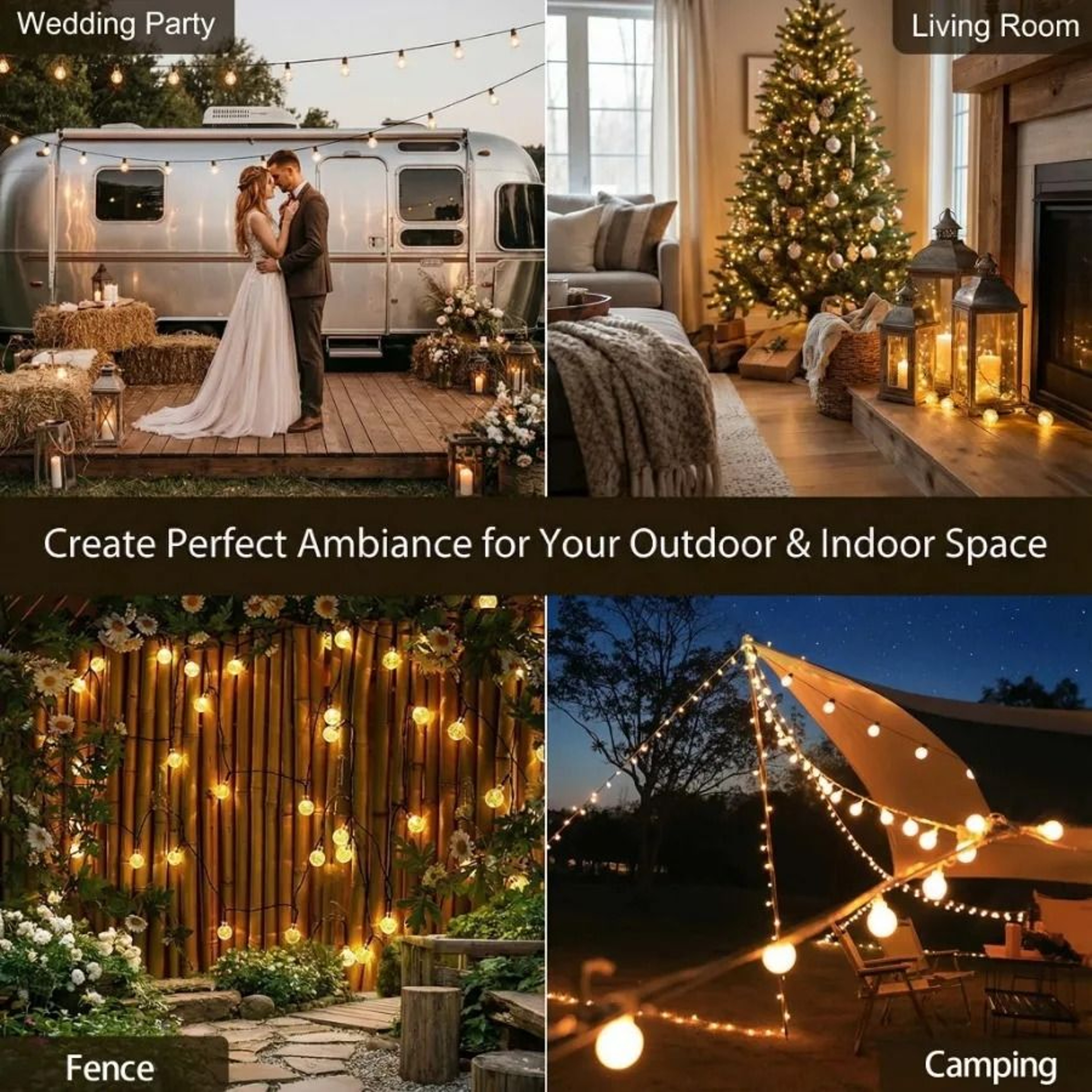 Solar Powered Waterproof LED String Lights 5
