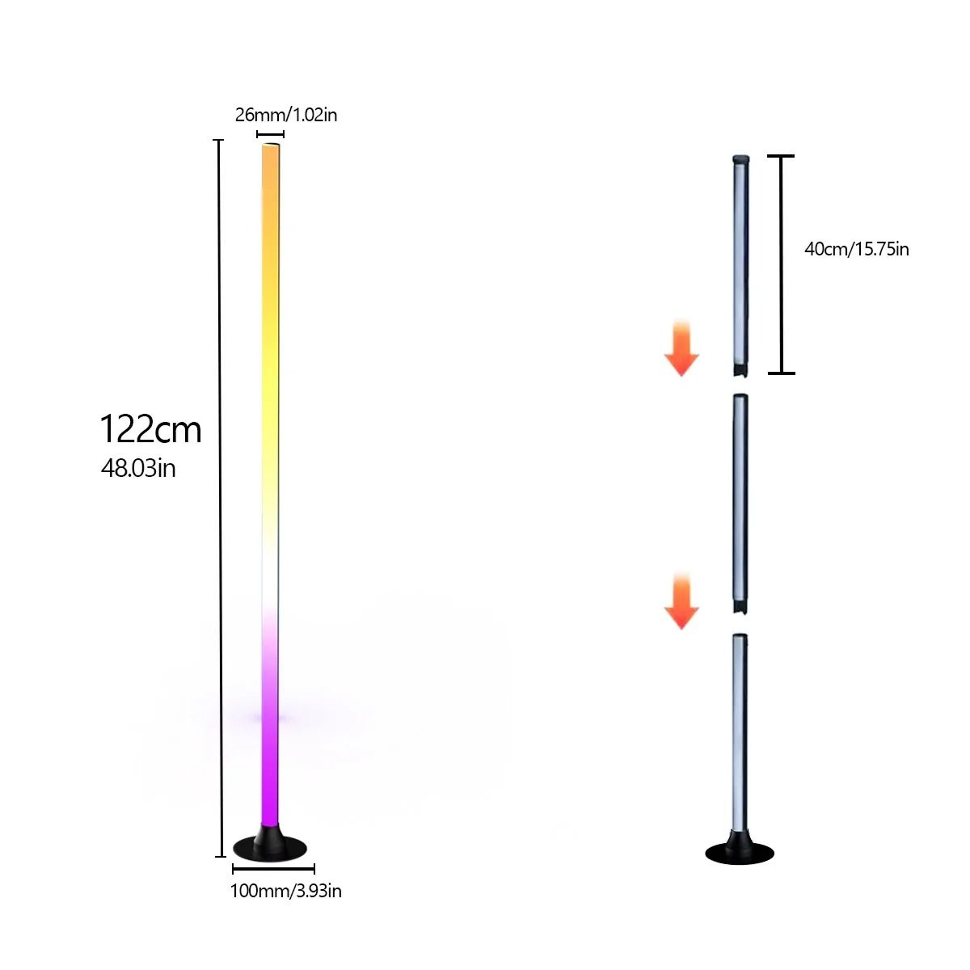 EISSLOLY Smart RGB Corner Lamp With Music Sync 3