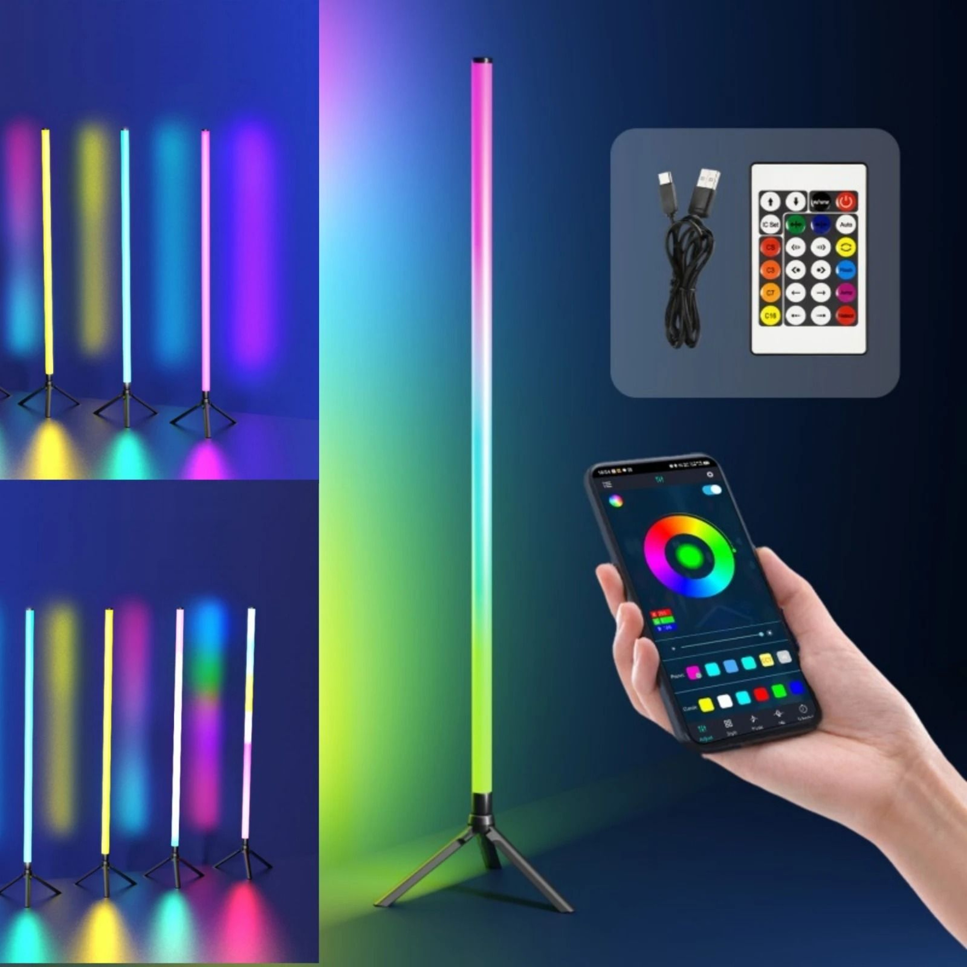 Smart RGBIC 360 Degree Corner Floor Lamp 6
