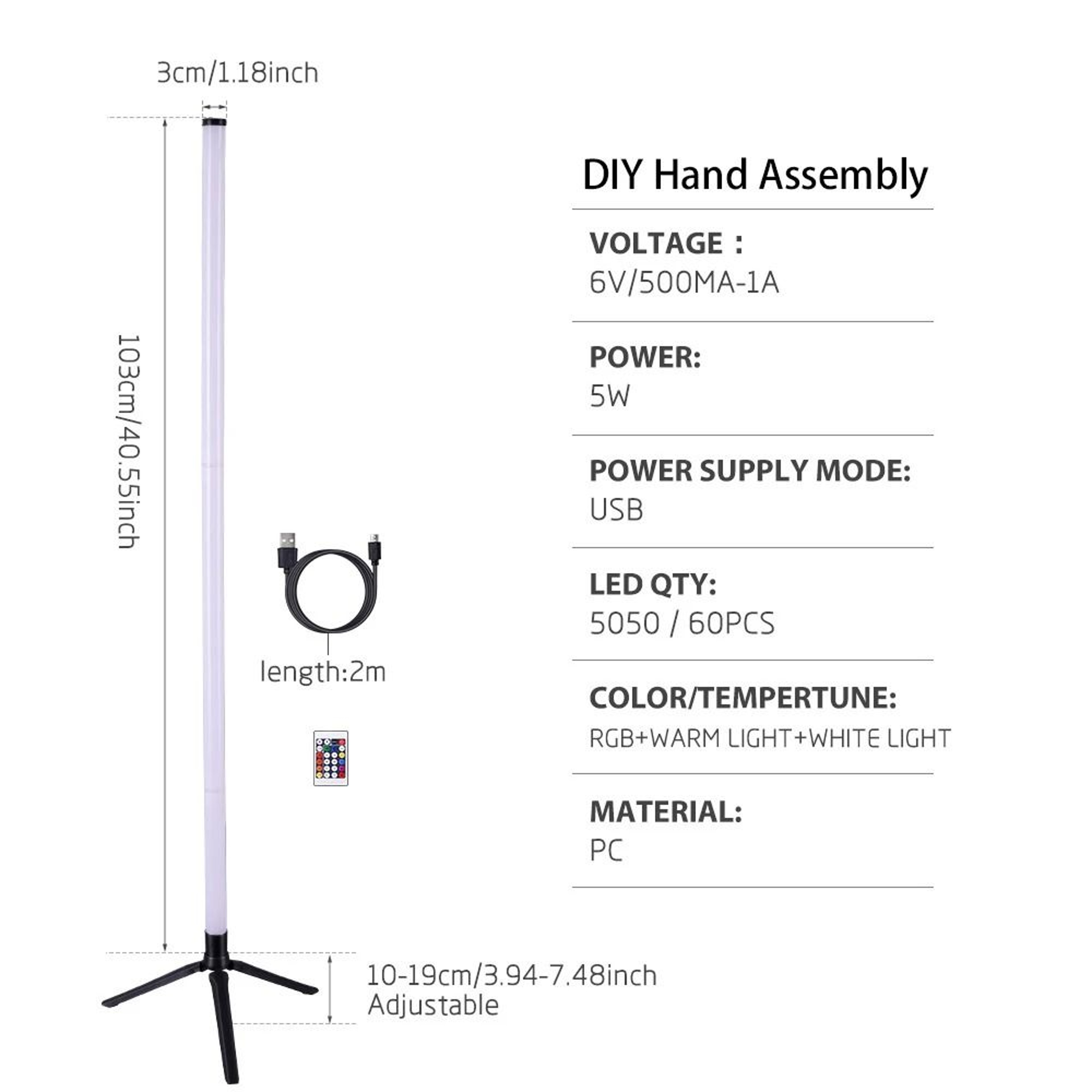 Immersive Music Reactive LED Standing Light 6