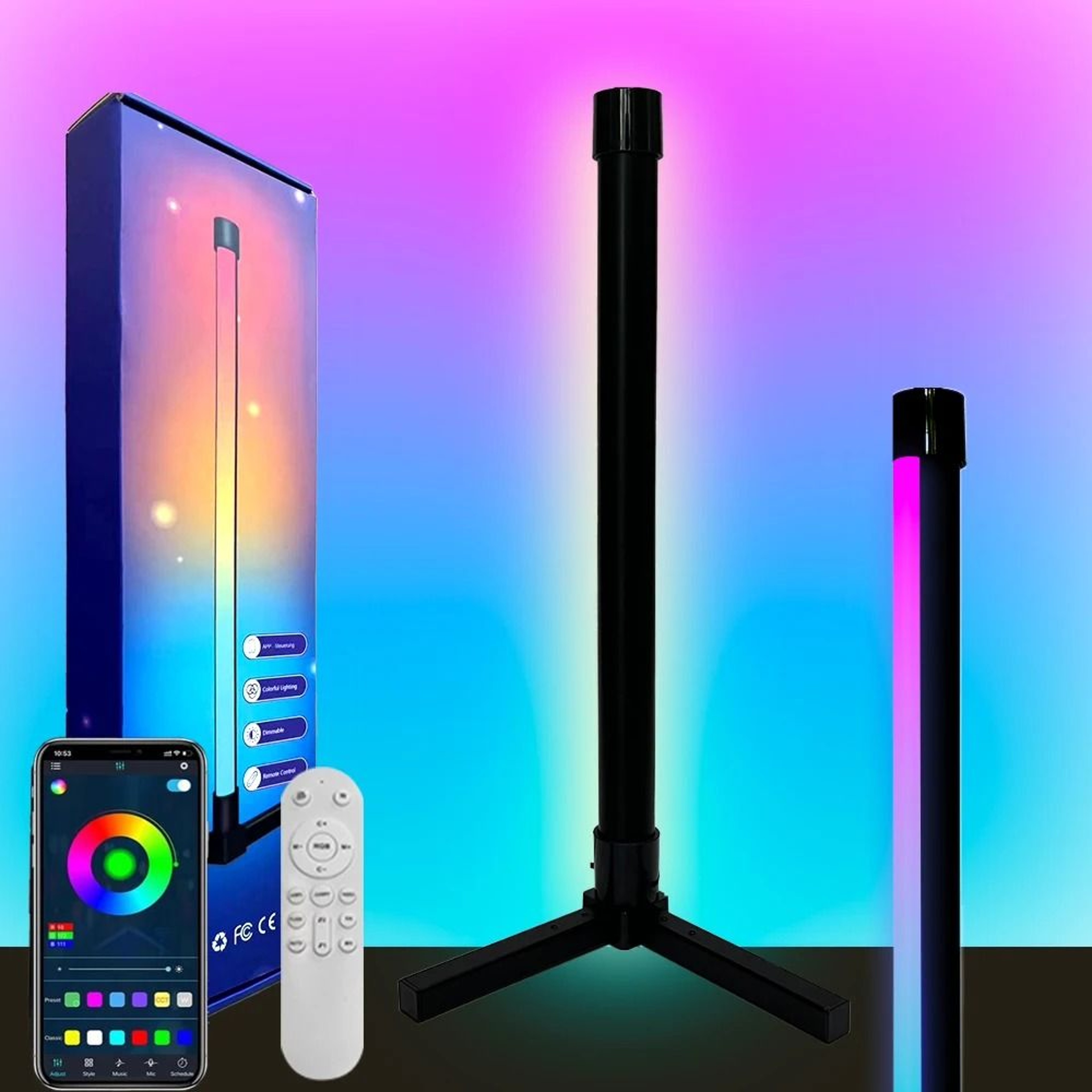 LumiSync Smart RGB Corner Floor Lamp 1