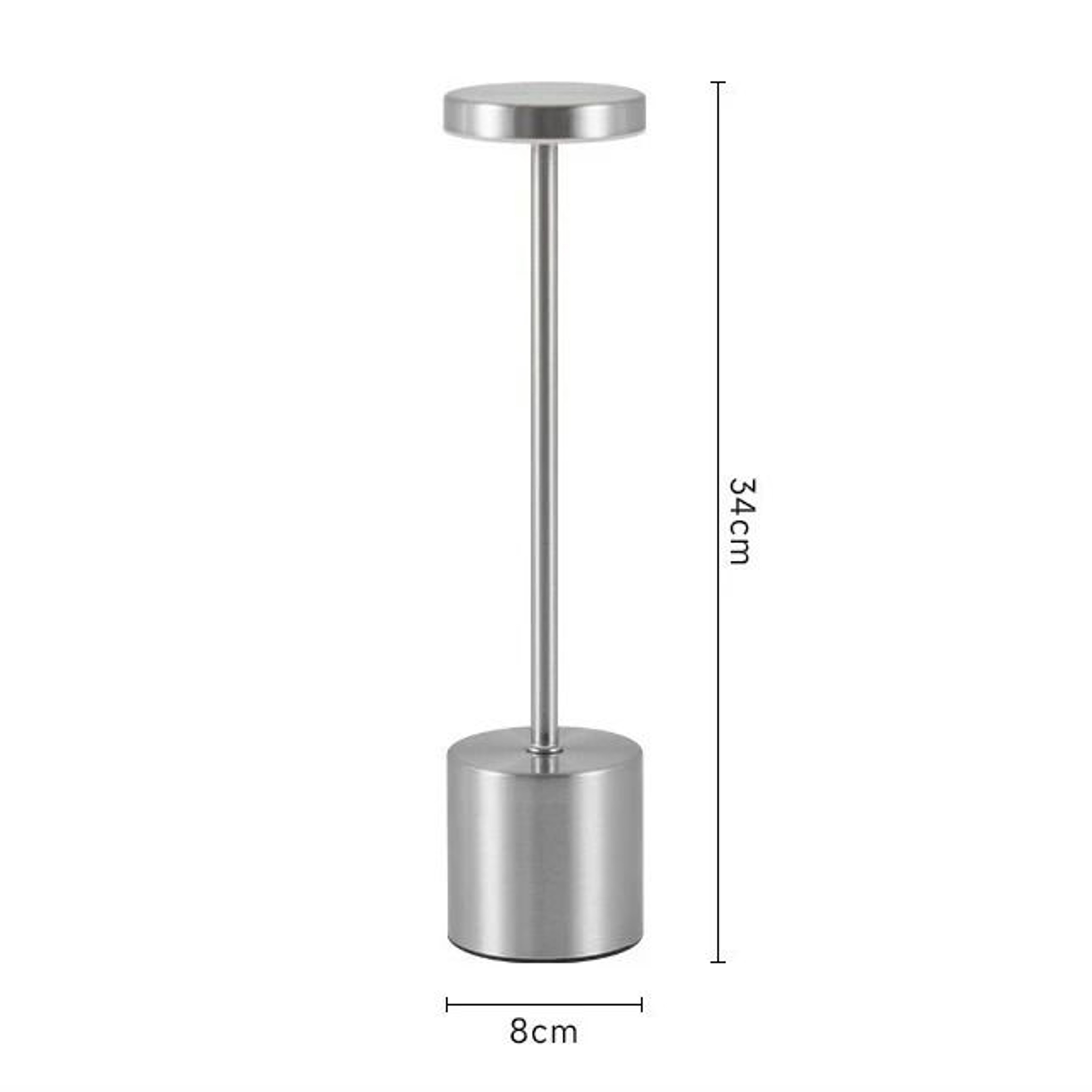 Nordic Rechargeable Cordless Table Lamp With Touch Adjustable Ambient Lighting Control 3