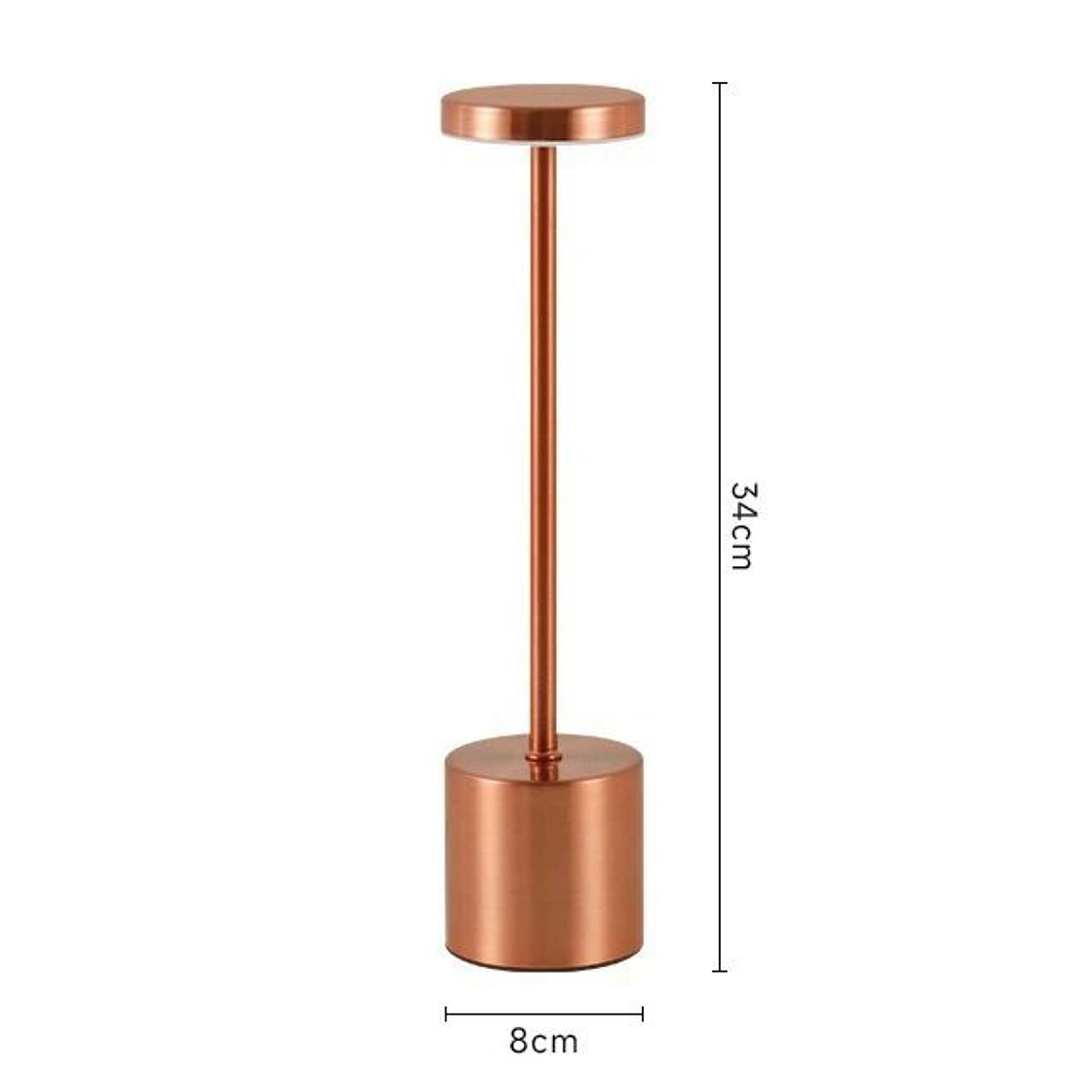 Nordic Rechargeable Cordless Table Lamp With Touch Adjustable Ambient Lighting Control 5