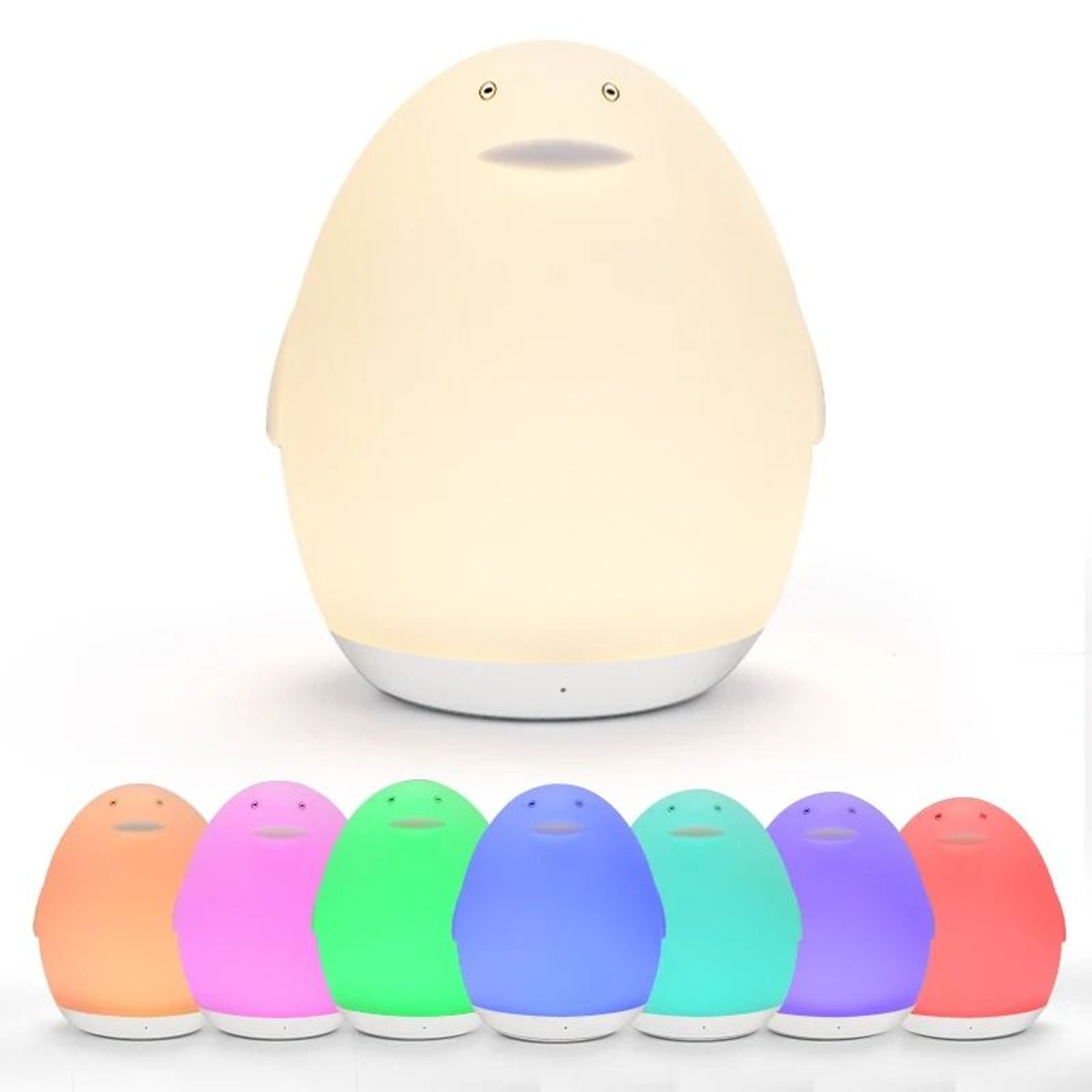 Rechargeable RGB Touch Night Light With Remote Dimmable Seven Color Glow 1