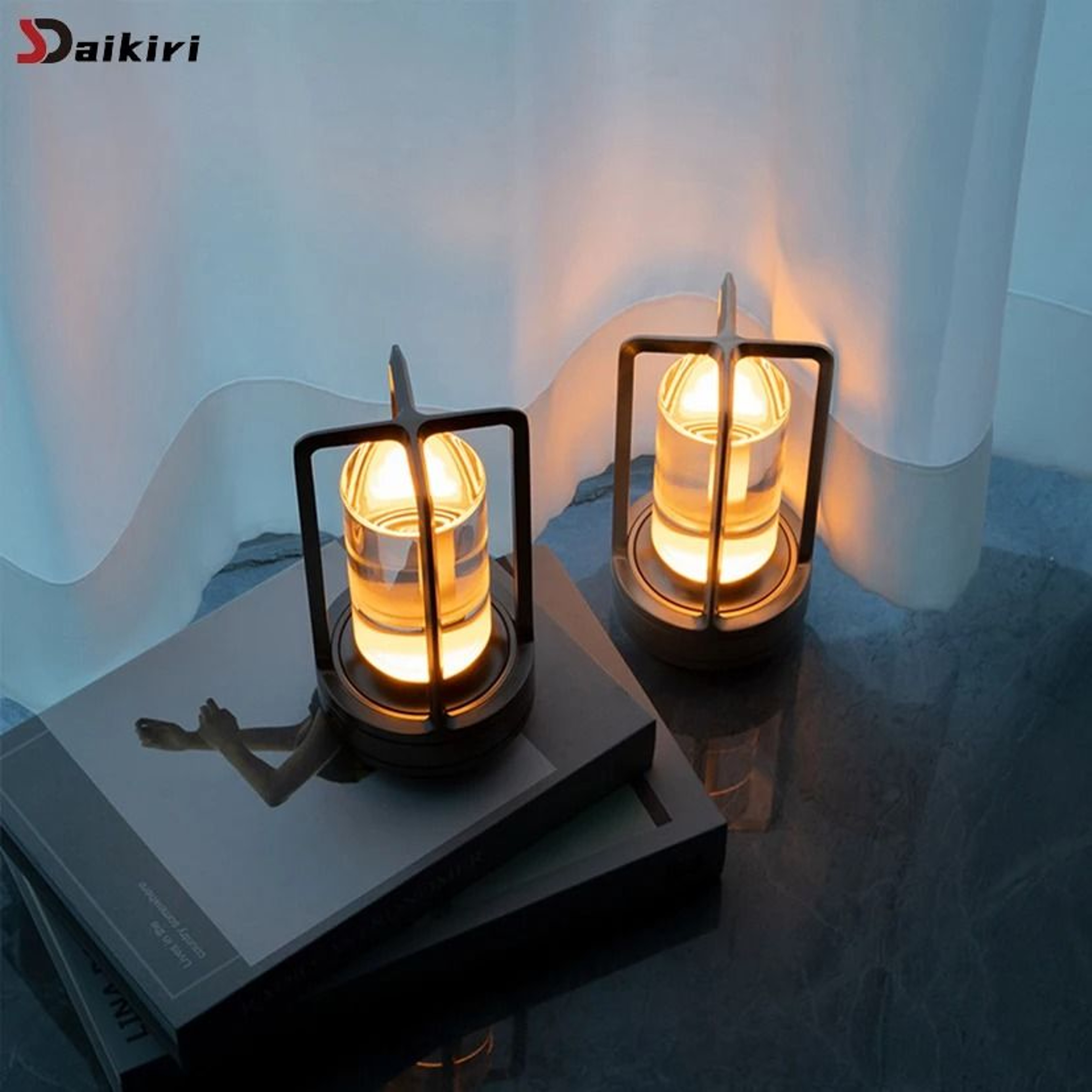 Rechargeable Crystal Touch Table Lamp For Elegant Cordless Ambient Mood Lighting 0