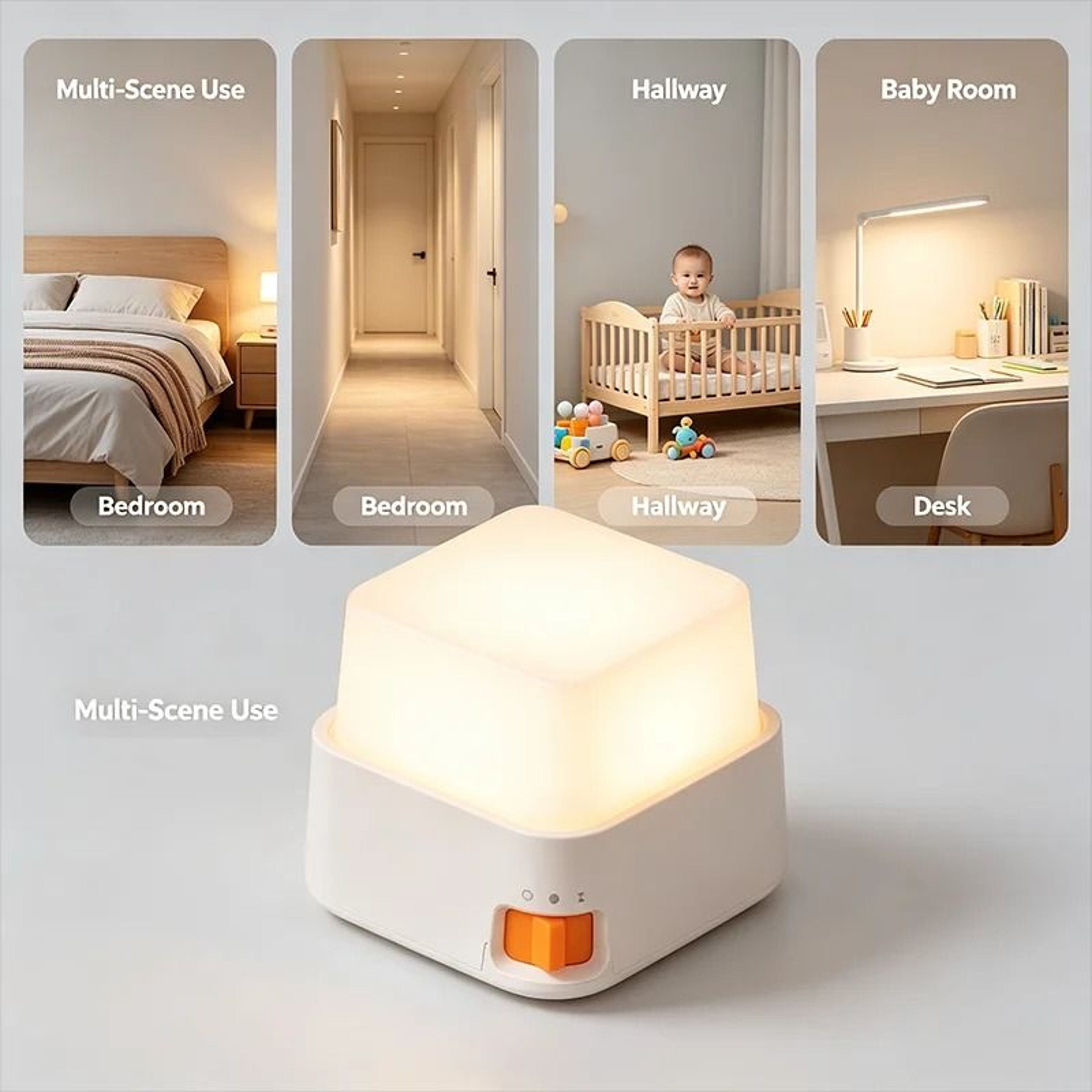 Rechargeable Mini Keyboard Night Light For Cozy Bedside And Desk Decor 6