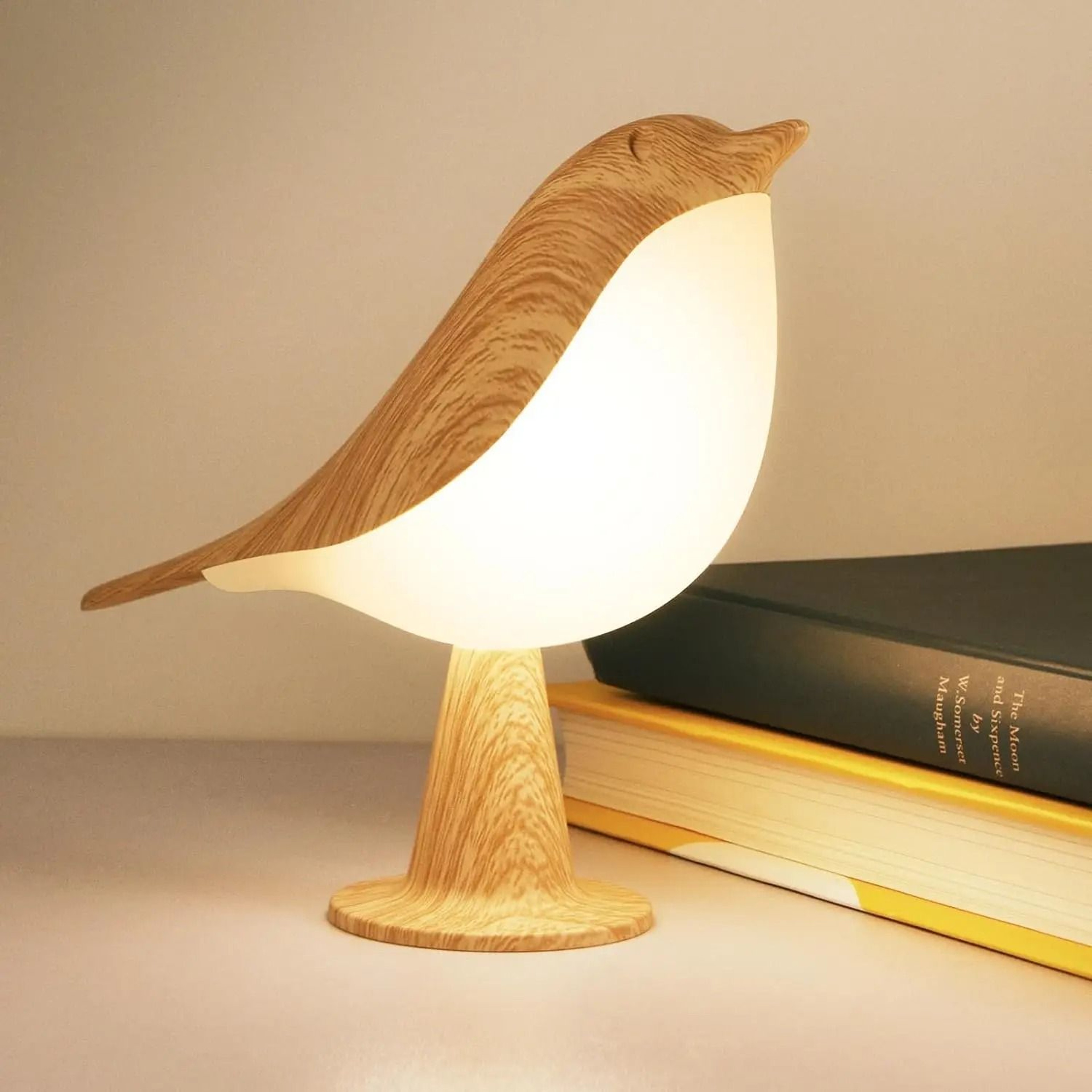 Rechargeable Bird Touch Table Lamp With Three Color Dimming For Bedrooms 1