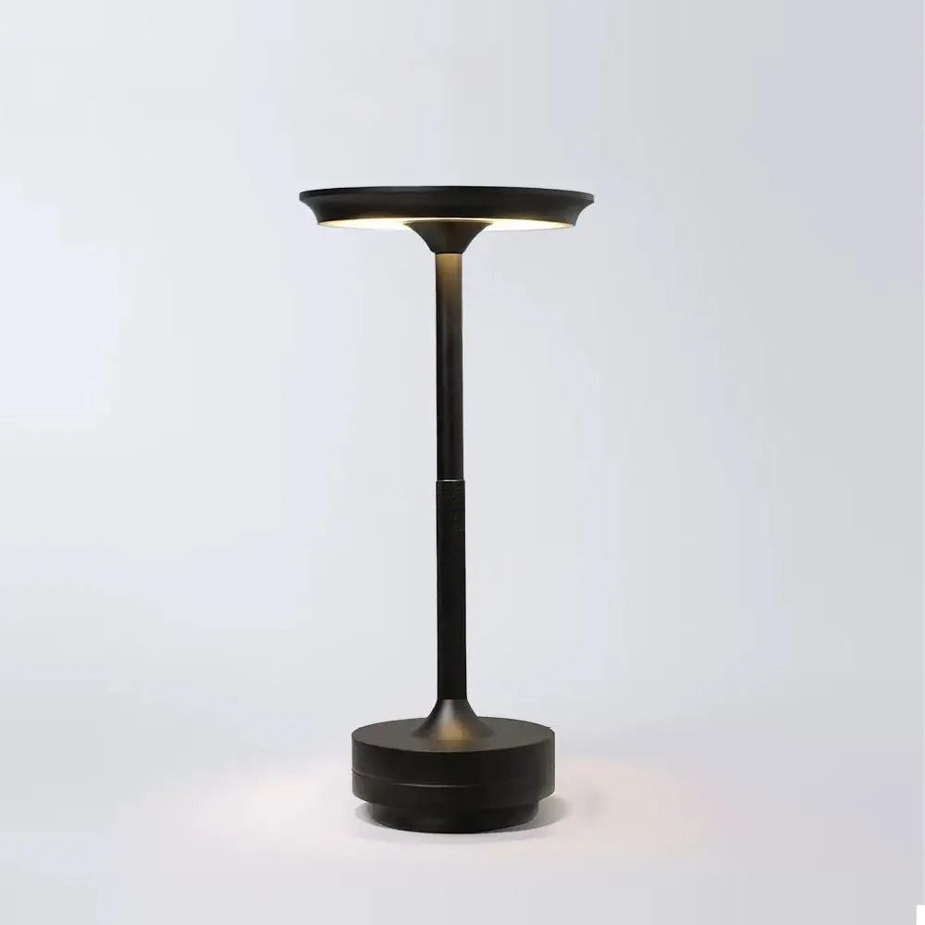 Rechargeable Aluminum Touch Table Lamp With Three Color Dimmable Bedside Lighting 1
