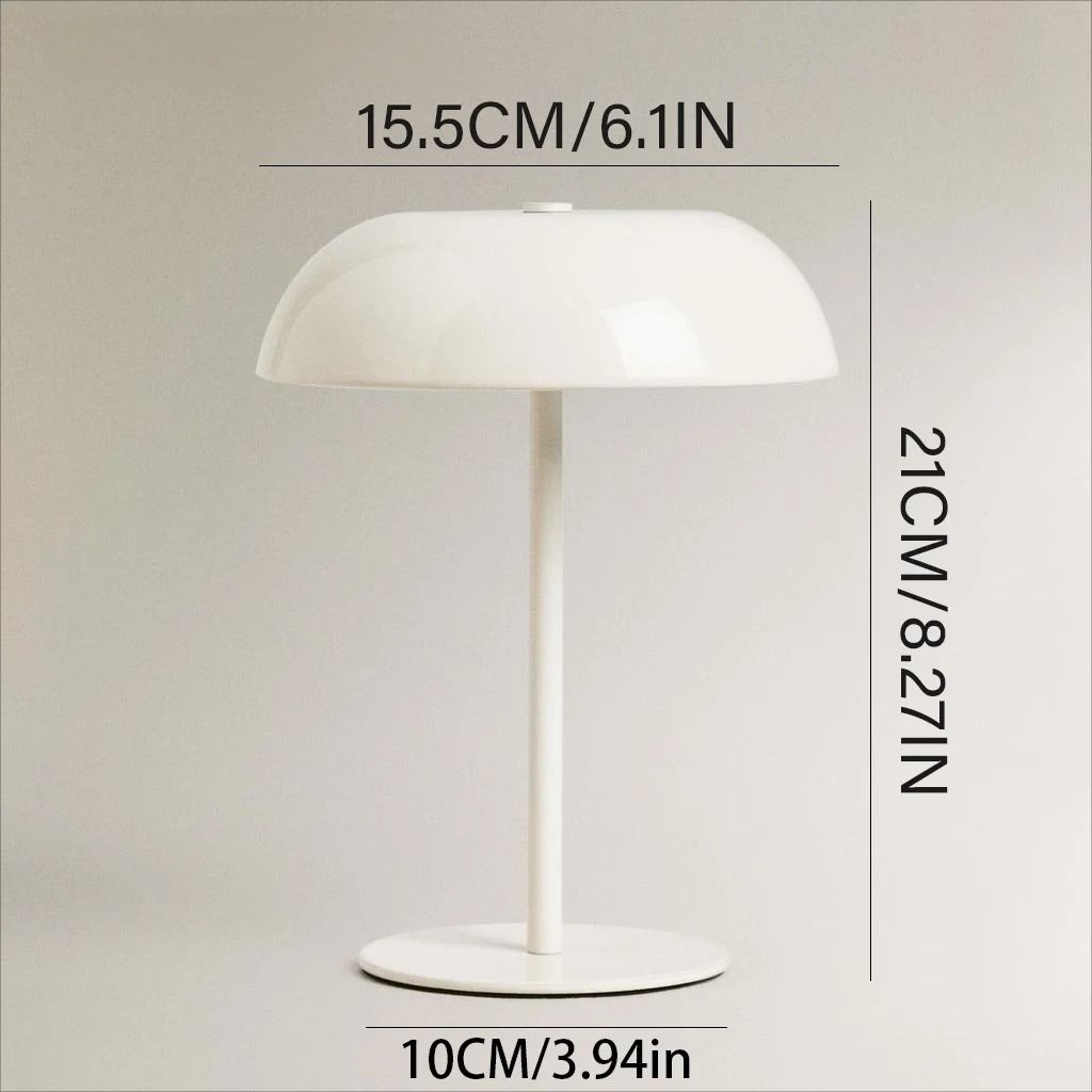 Rechargeable Mushroom Touch Table Lamp With Three Color Dimmable Bedside Lighting 6