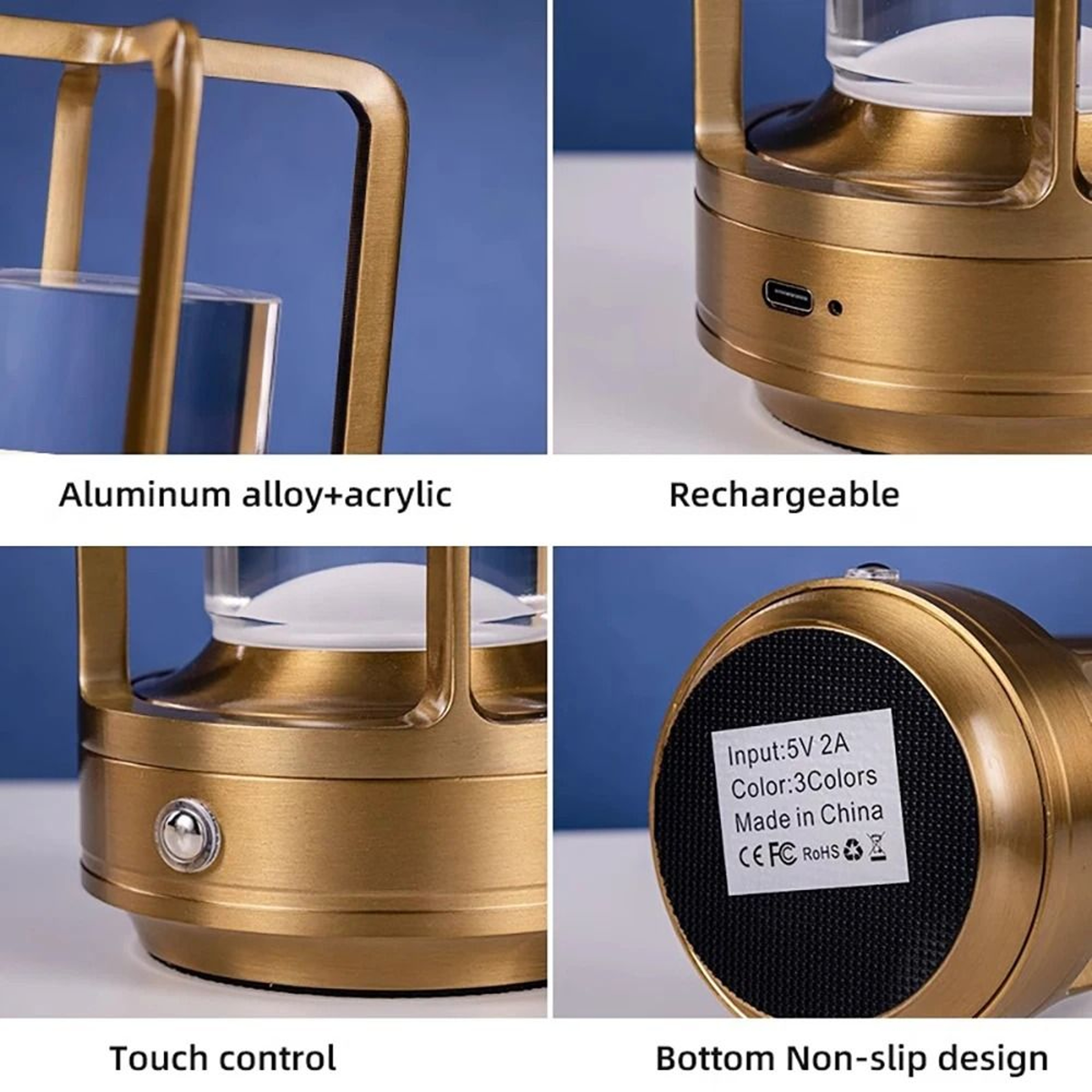 Rechargeable Touch Table Lamp With Dimmable Light For Cozy Everyday Spaces 5