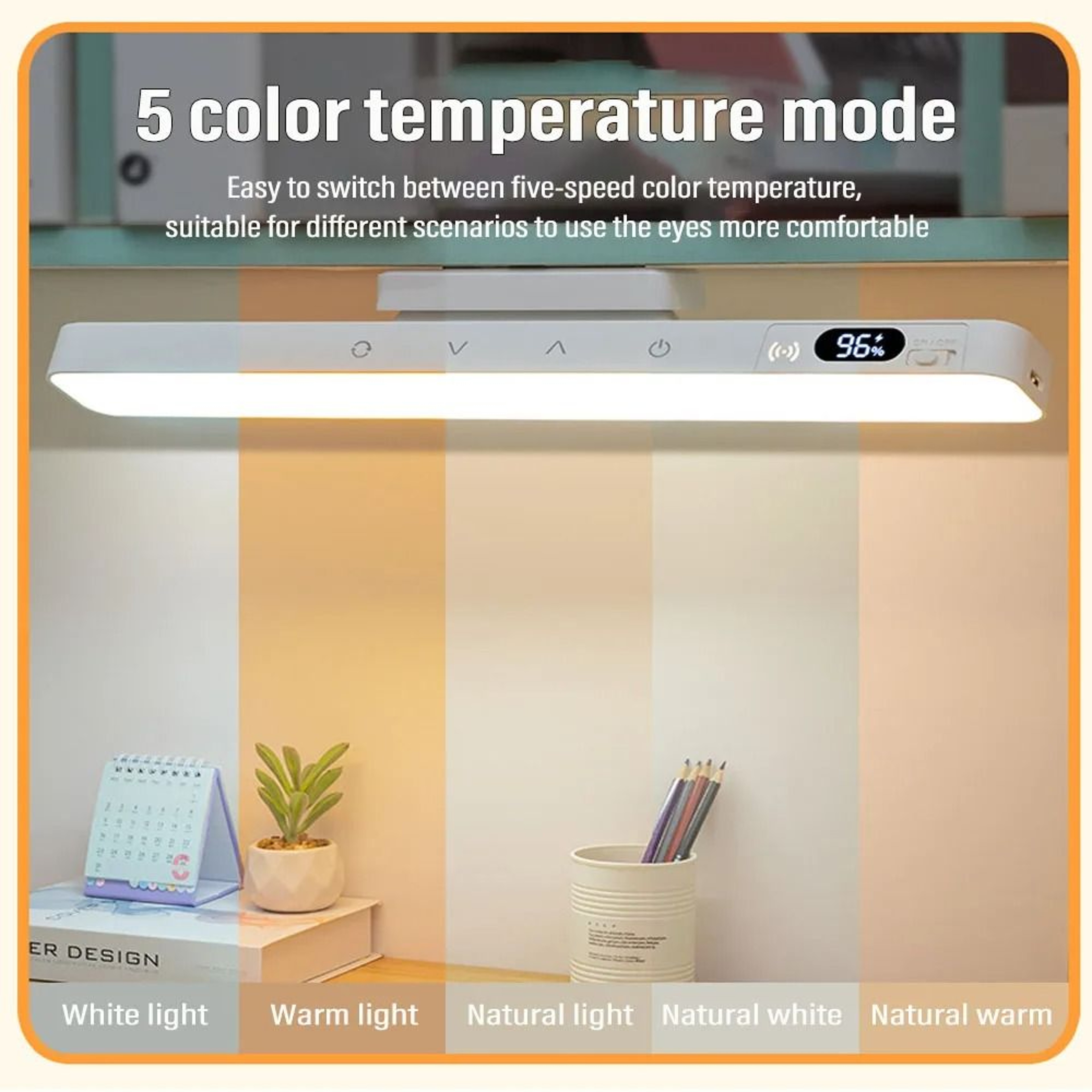 Rechargeable Magnetic Touch Desk Lamp With Remote Timer And Adjustable Lighting 5