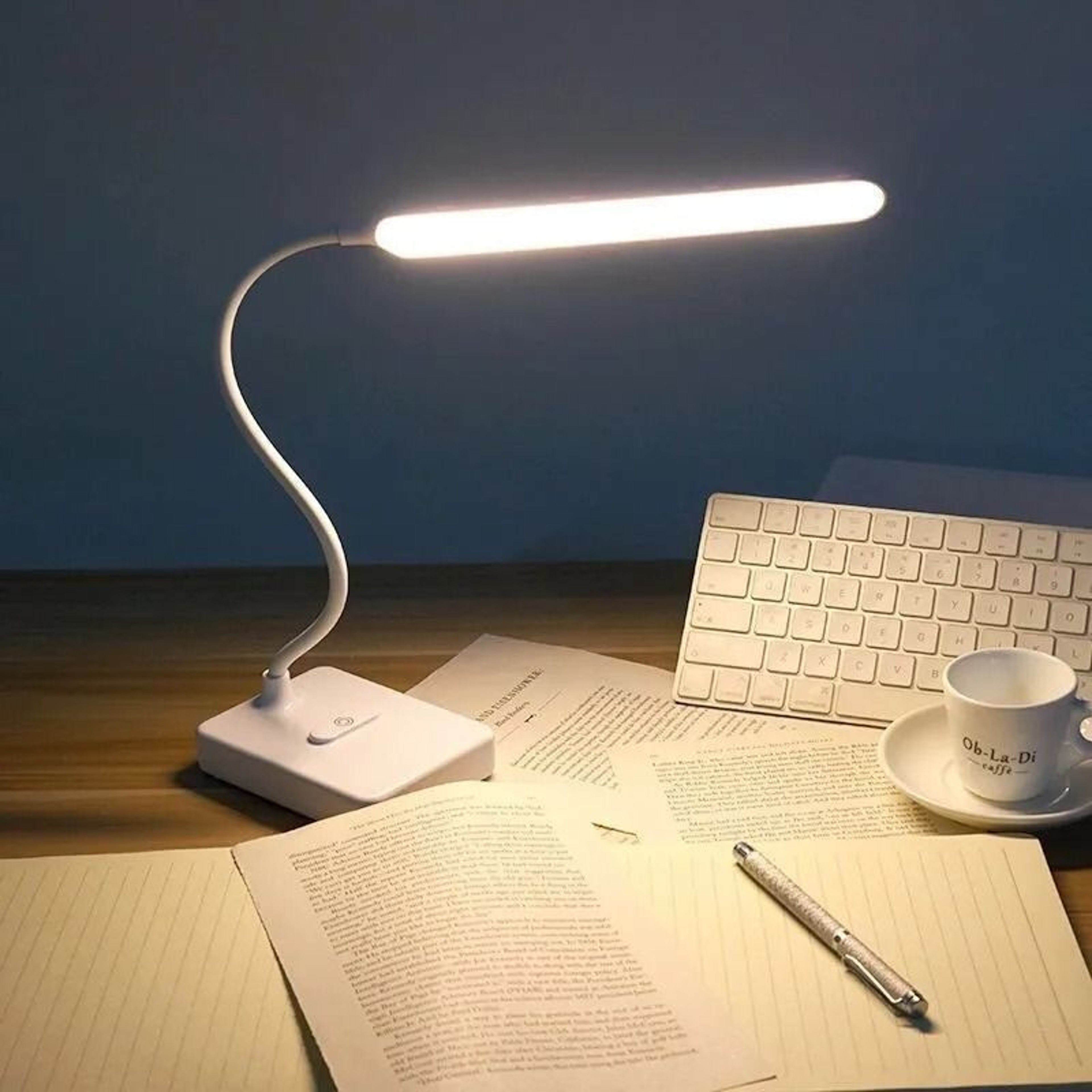 Rechargeable Touch Dimming Desk Lamp For Comfortable Reading Study And Work 1