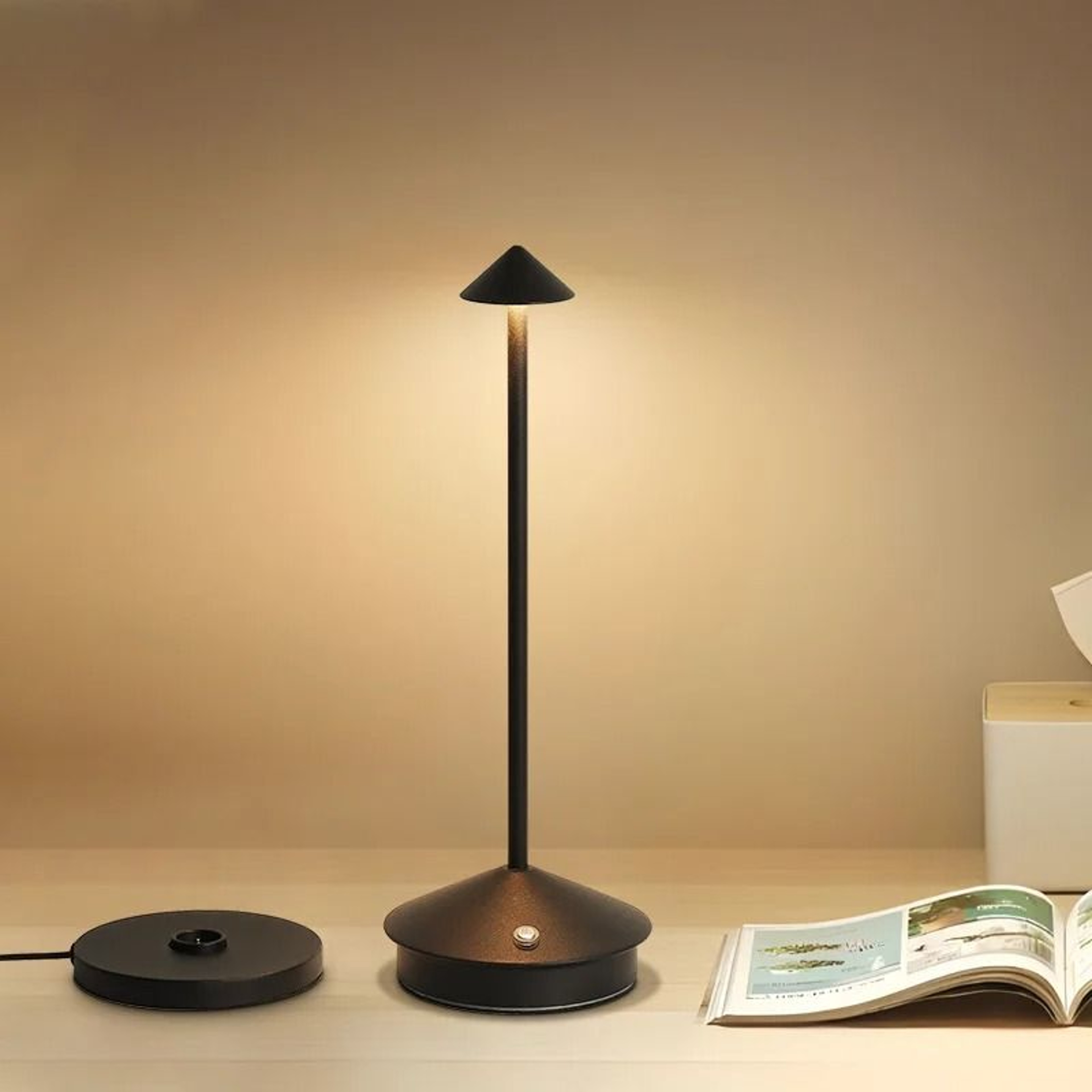 Rechargeable Touch Dining Table Lamp For Elegant Cordless Ambient Lighting Anywhere 1