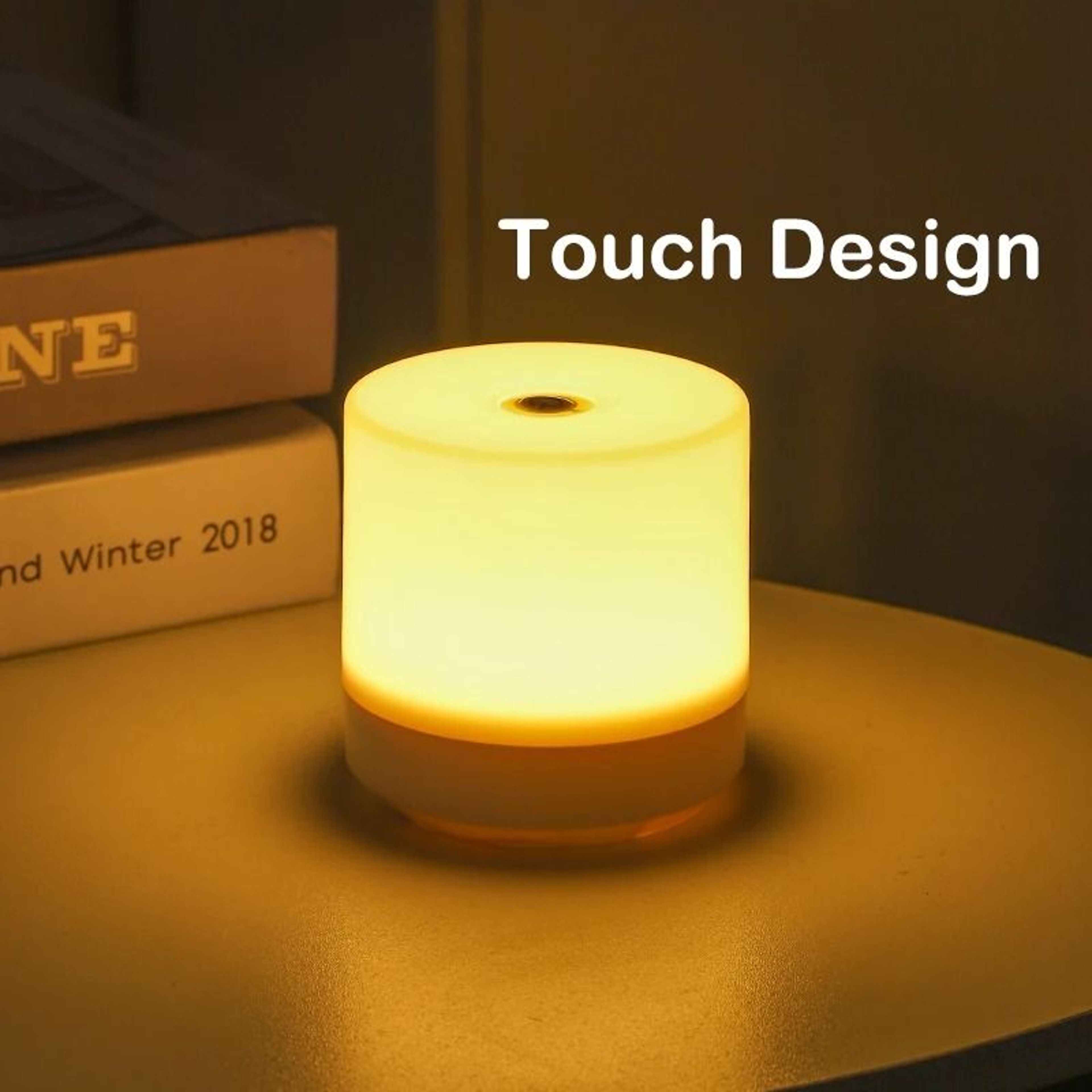 Rechargeable Touch Bedside Lamp With Stepless Dimming And Three Light Colors 0