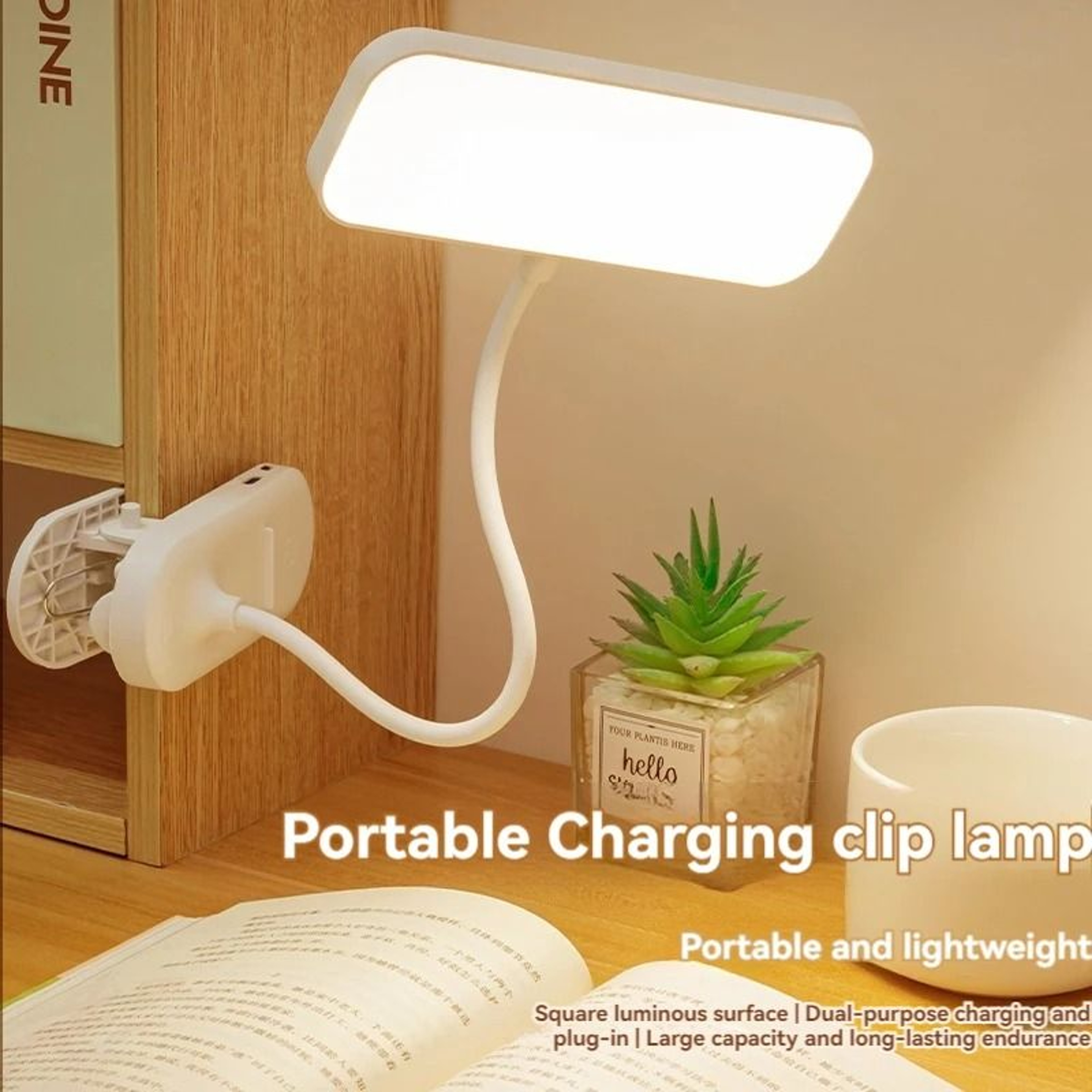 Rechargeable Clip On LED Desk Lamp For Focused Study Anywhere Daily 2