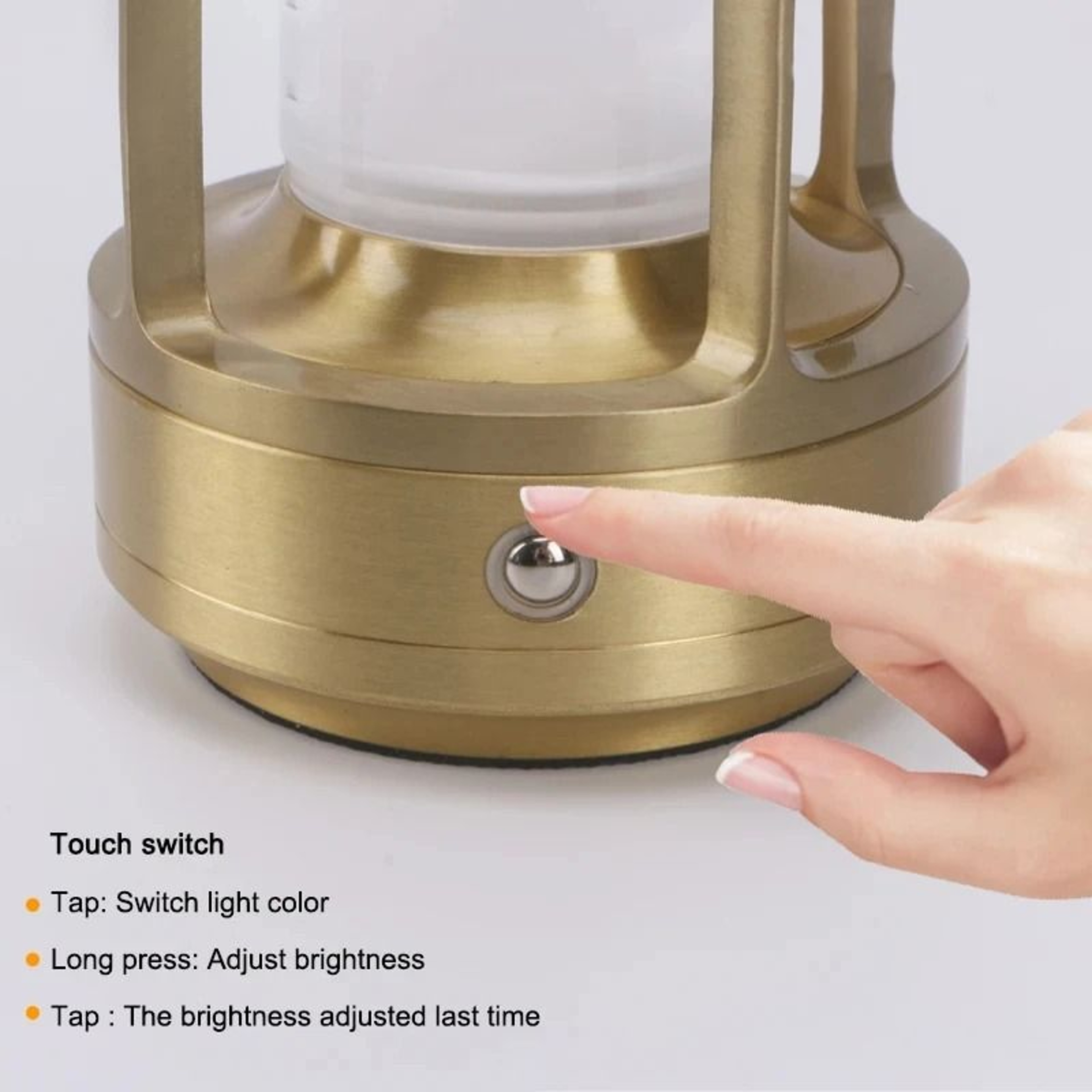 HOMEFISH Rechargeable Touch Table Lamp For Elegant Ambient Lighting At Home 5