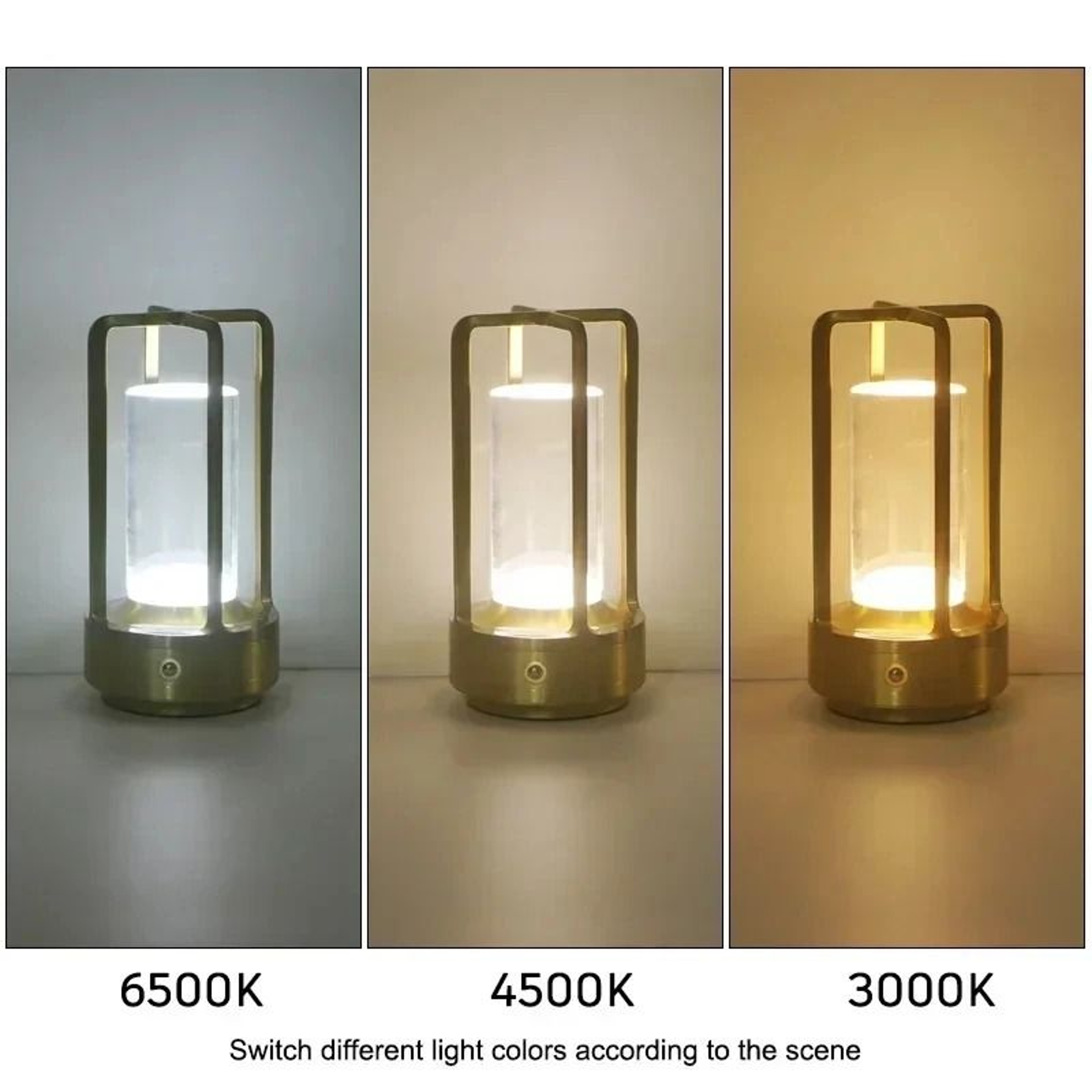 HOMEFISH Rechargeable Touch Table Lamp For Elegant Ambient Lighting At Home 3
