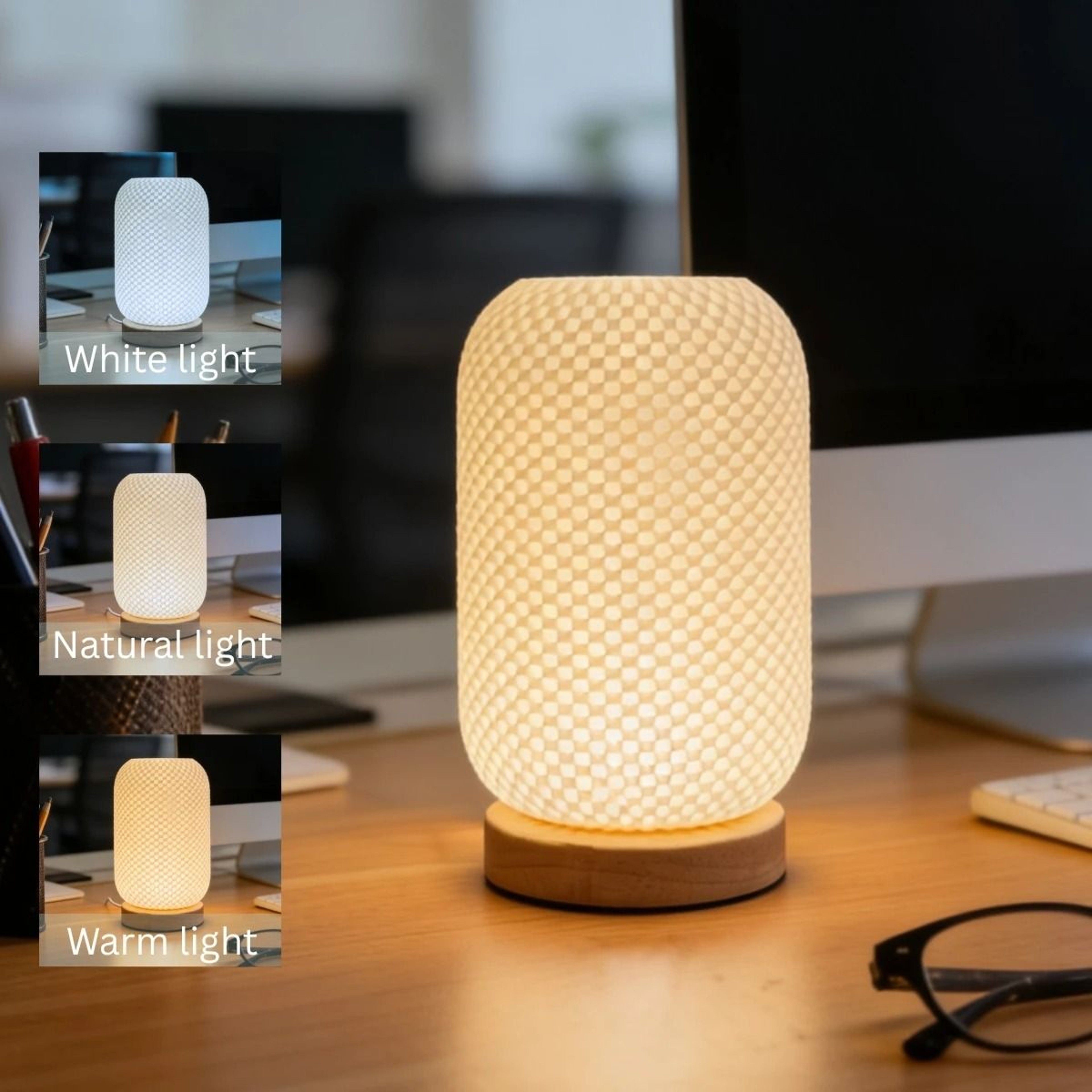 Nordic Tri Color USB Table Lamp For Cozy Reading And Decor 1