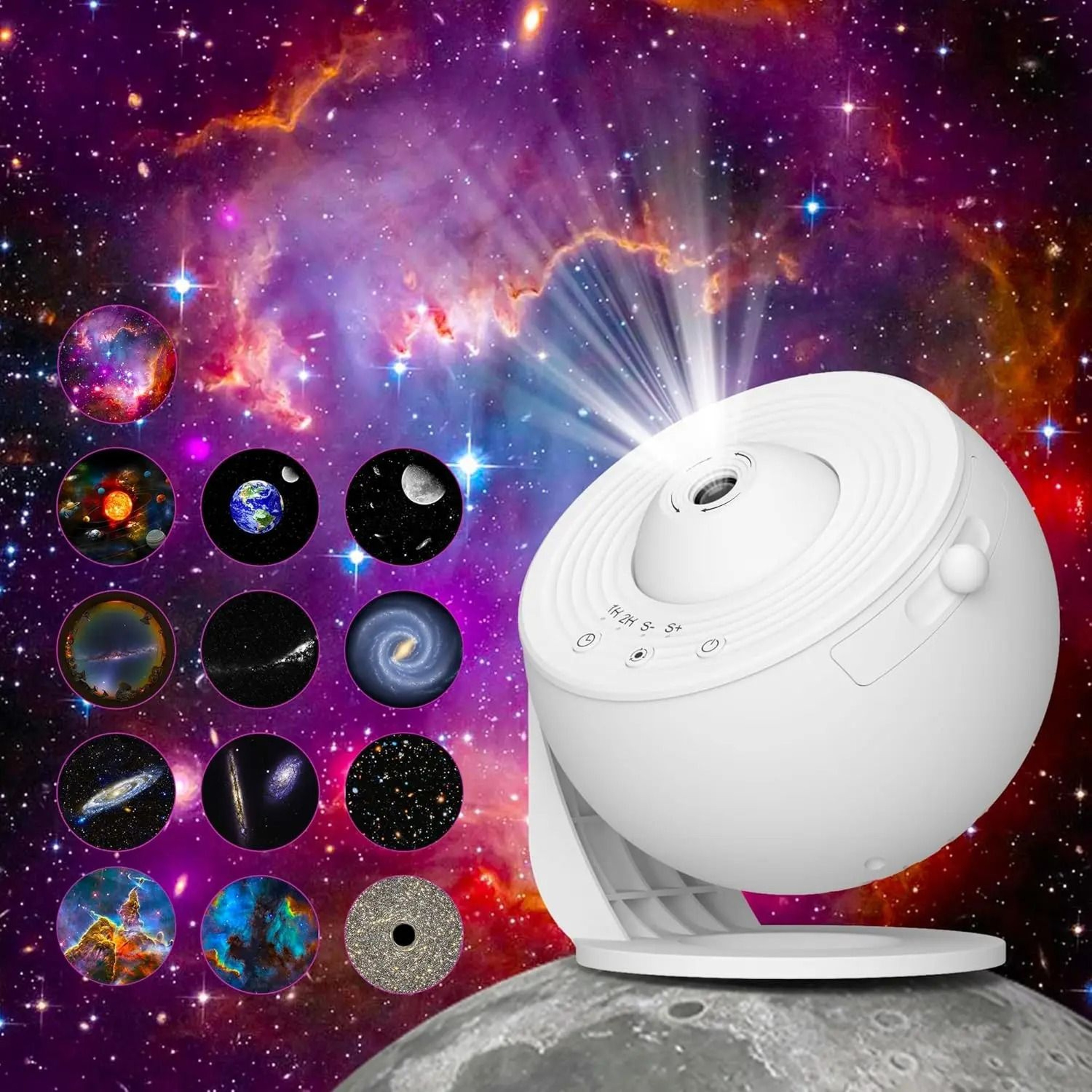 HD Galaxy Projector With Thirteen Films For Immersive Bedroom Stargazing Nights 1