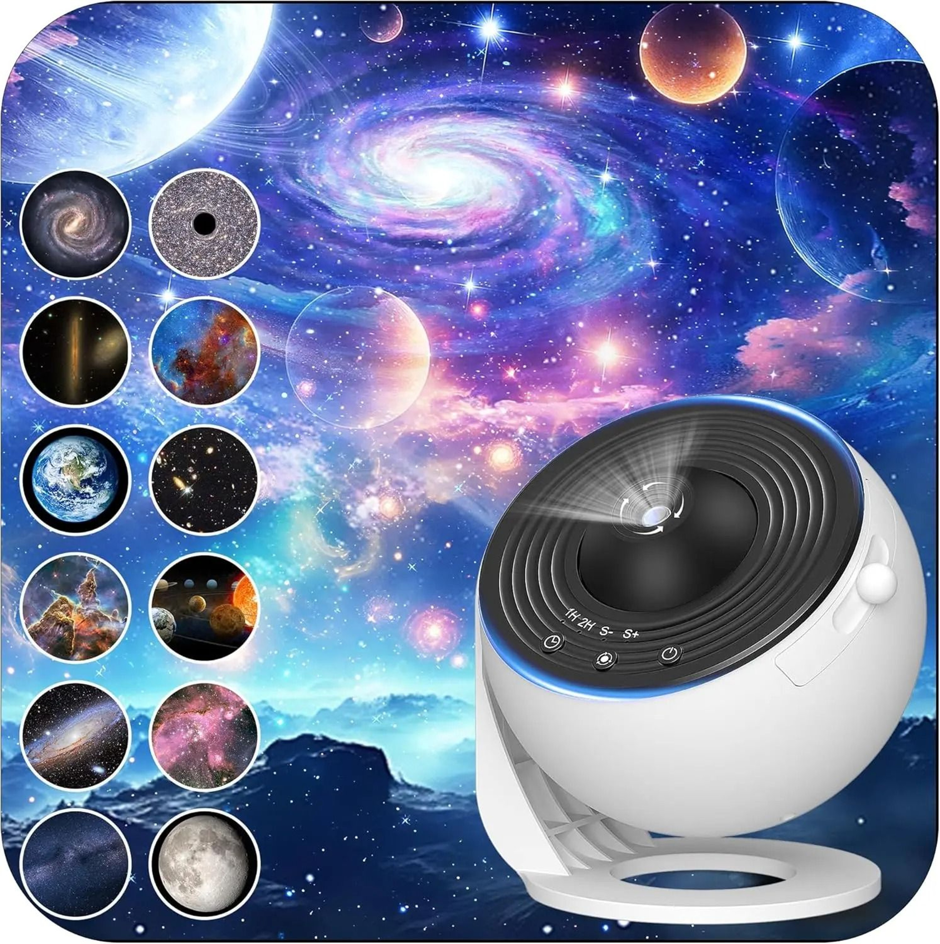 HD Galaxy Projector With Thirteen Films For Immersive Bedroom Stargazing Nights 0