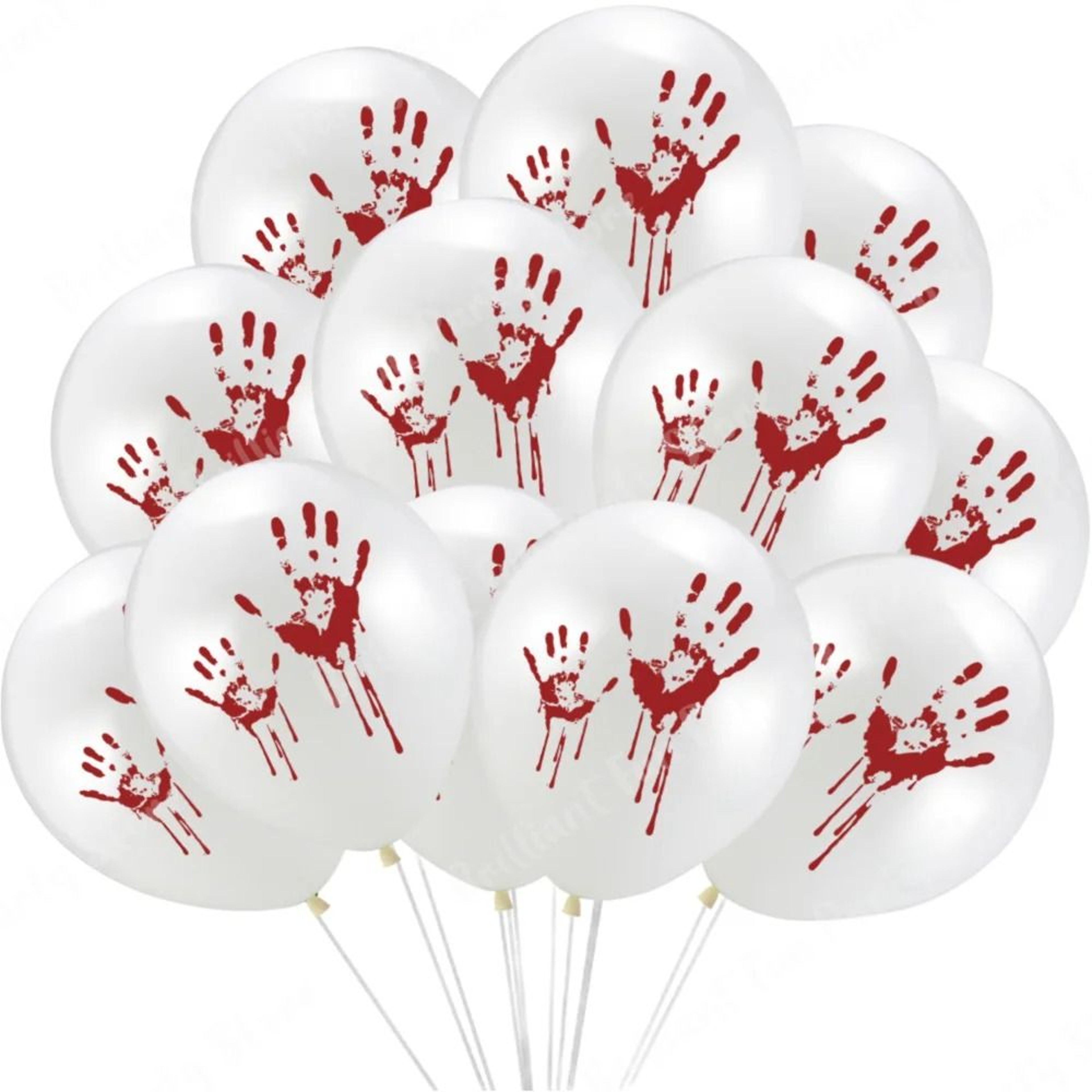 Halloween Latex Balloons In Black Orange White And Pink Party Colors 6