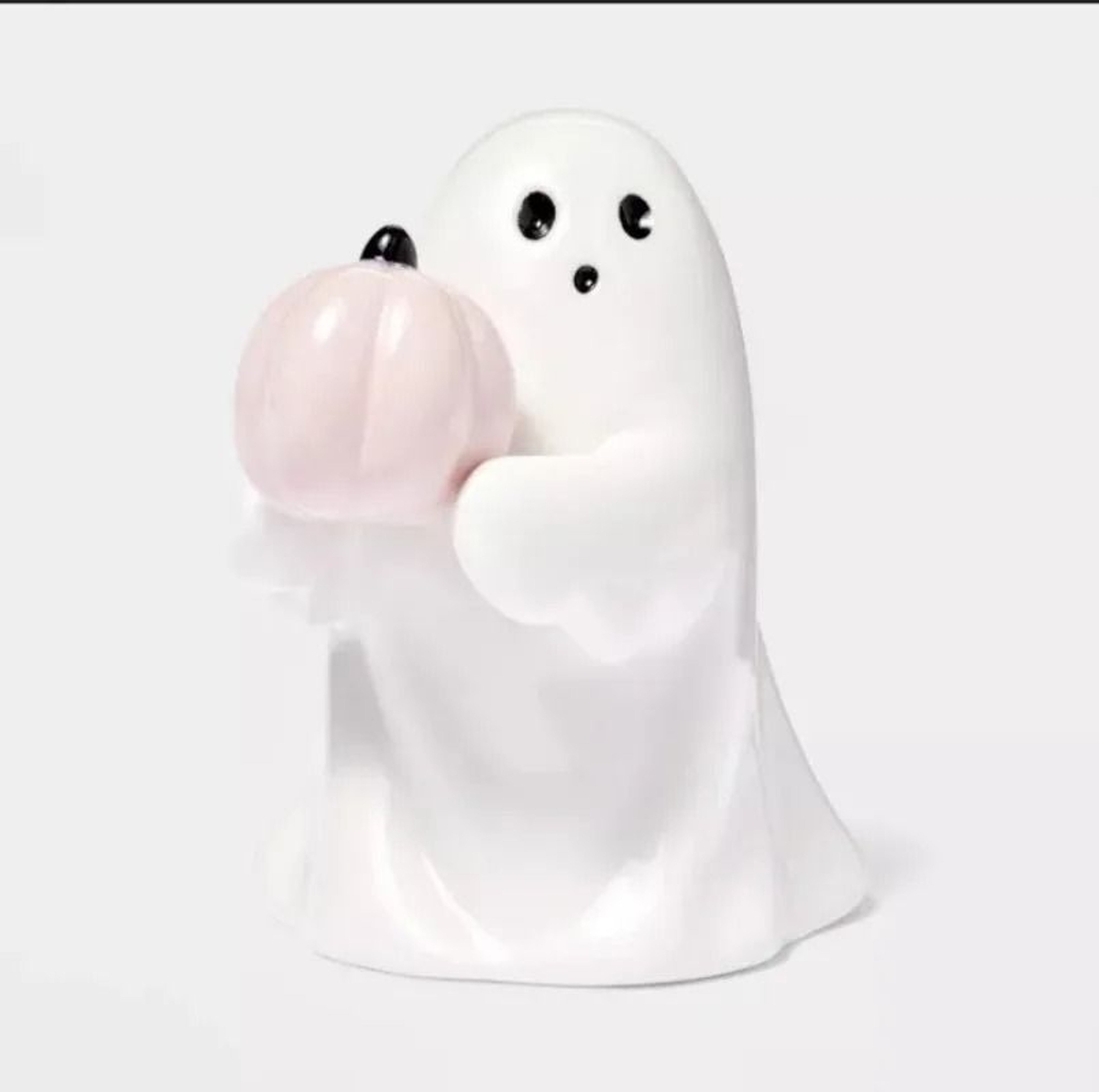 Cute Ghost Pink Pumpkin Bat Figurine For Whimsical Halloween Tabletop Decor 7