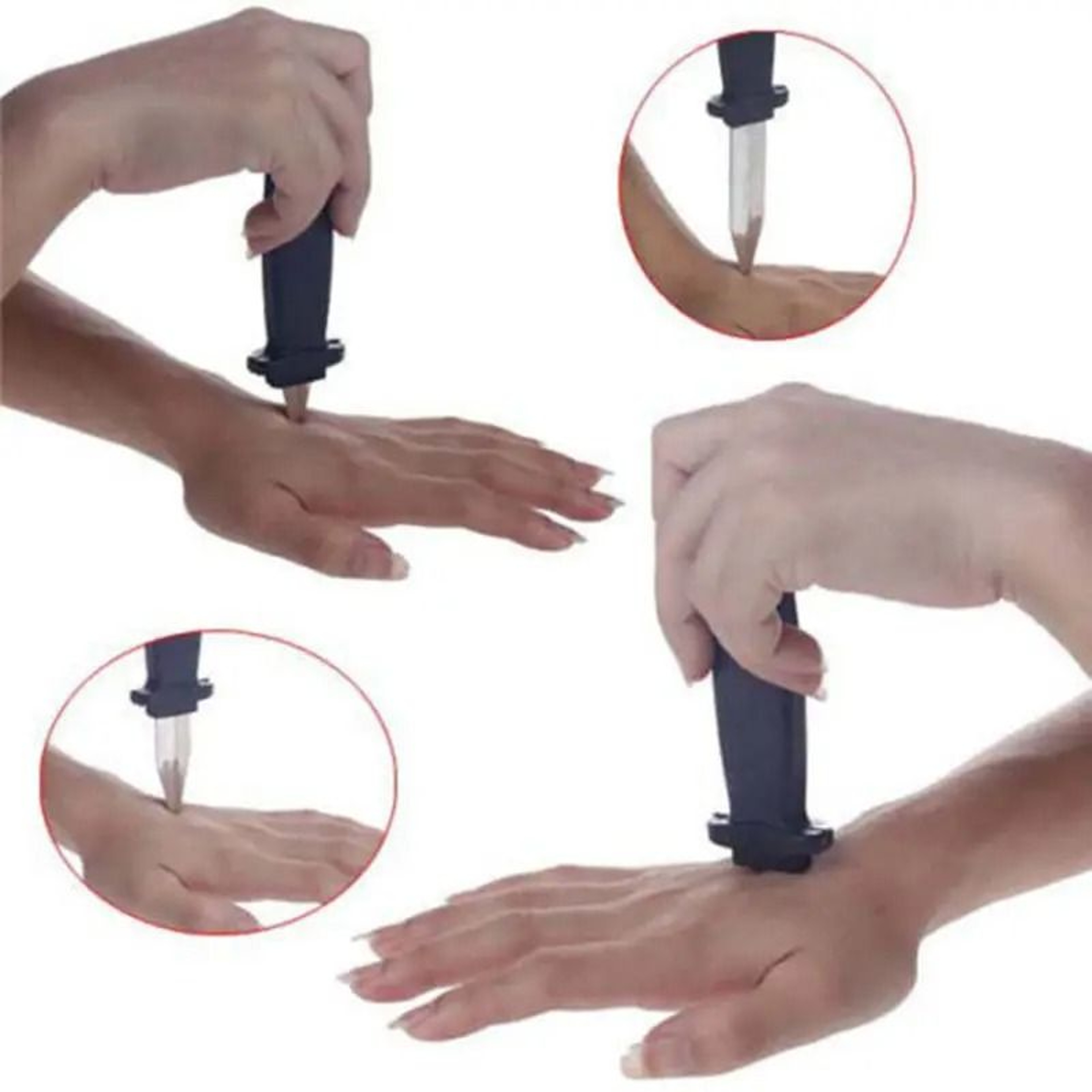 Retractable Fake Knife Magic Prop For Halloween Parties Shows And Pranks 6