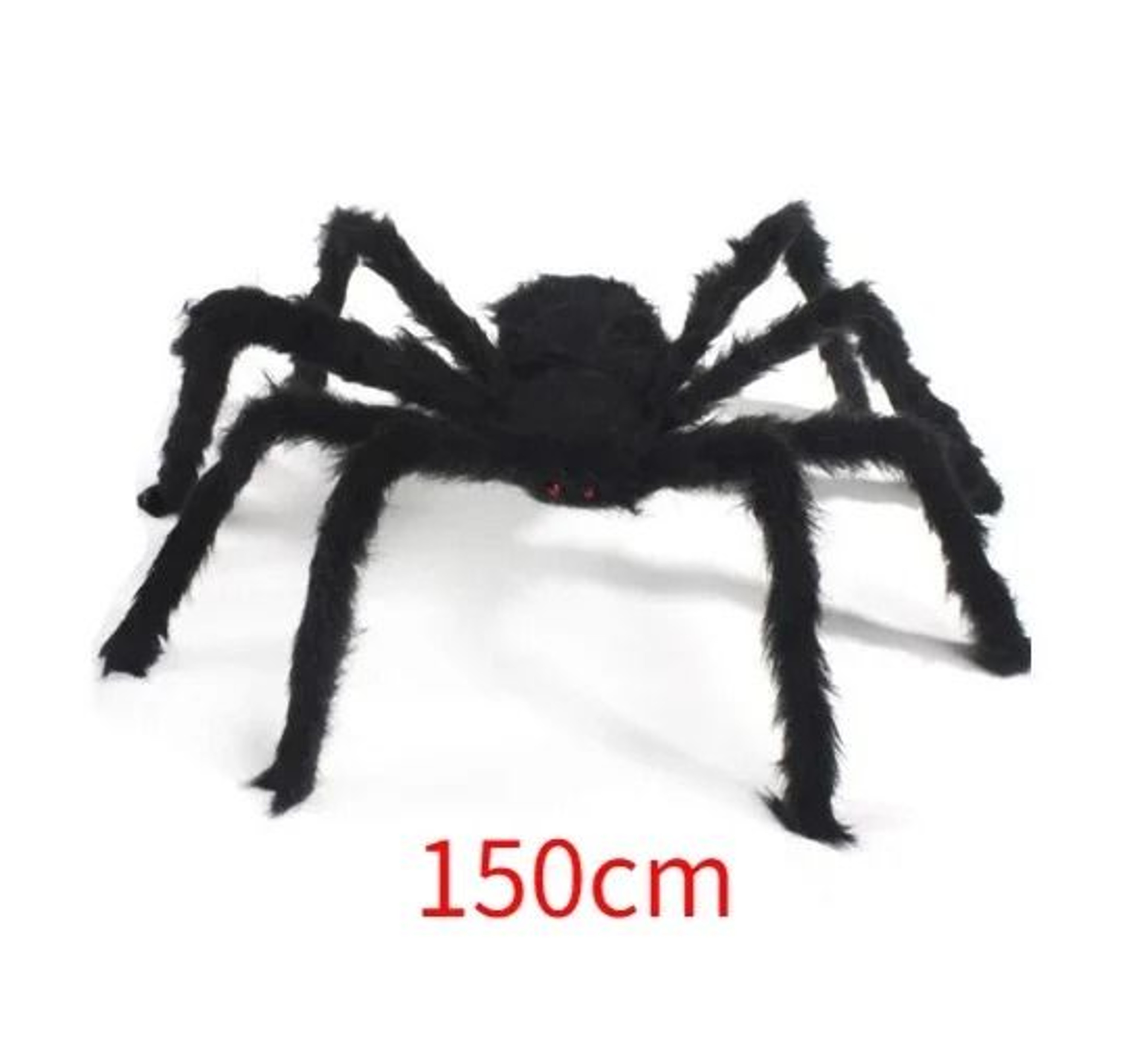 Oversized Plush Black Spider For Haunted Halloween Yards Parties And Displays 6