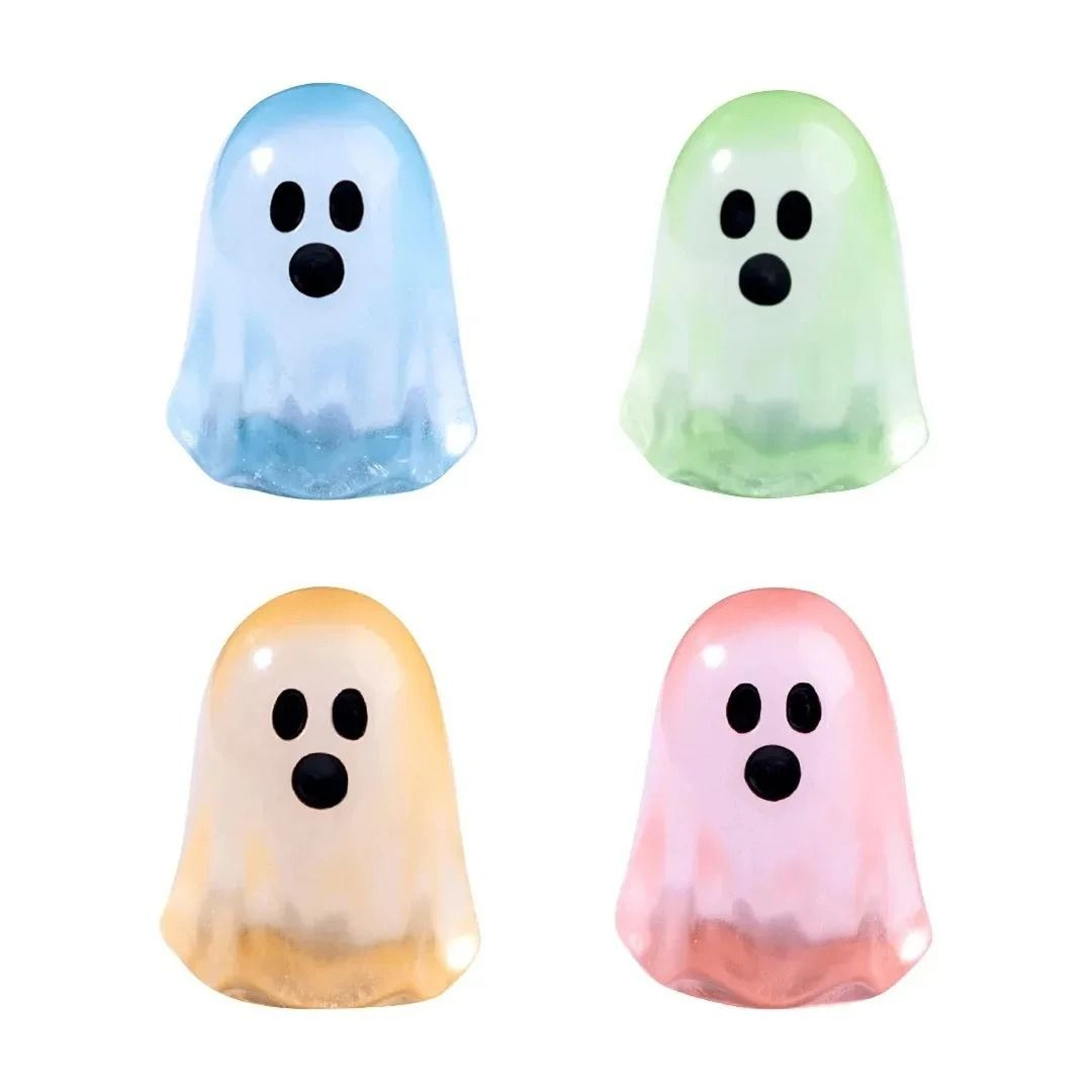 Glowing Mini Ghost Figures For Halloween Crafts Gardens Parties And Displays 3