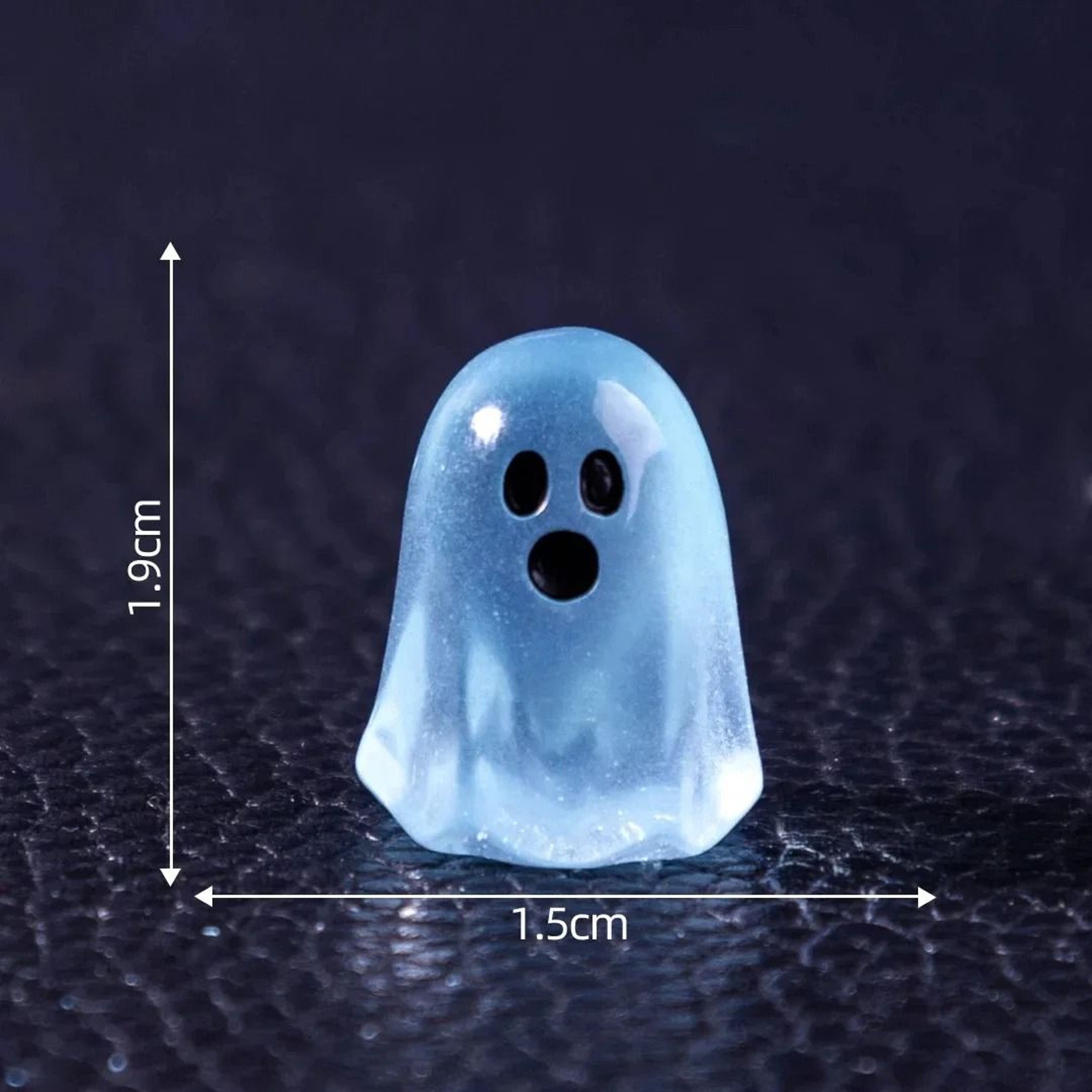 Glowing Mini Ghost Figures For Halloween Crafts Gardens Parties And Displays 2