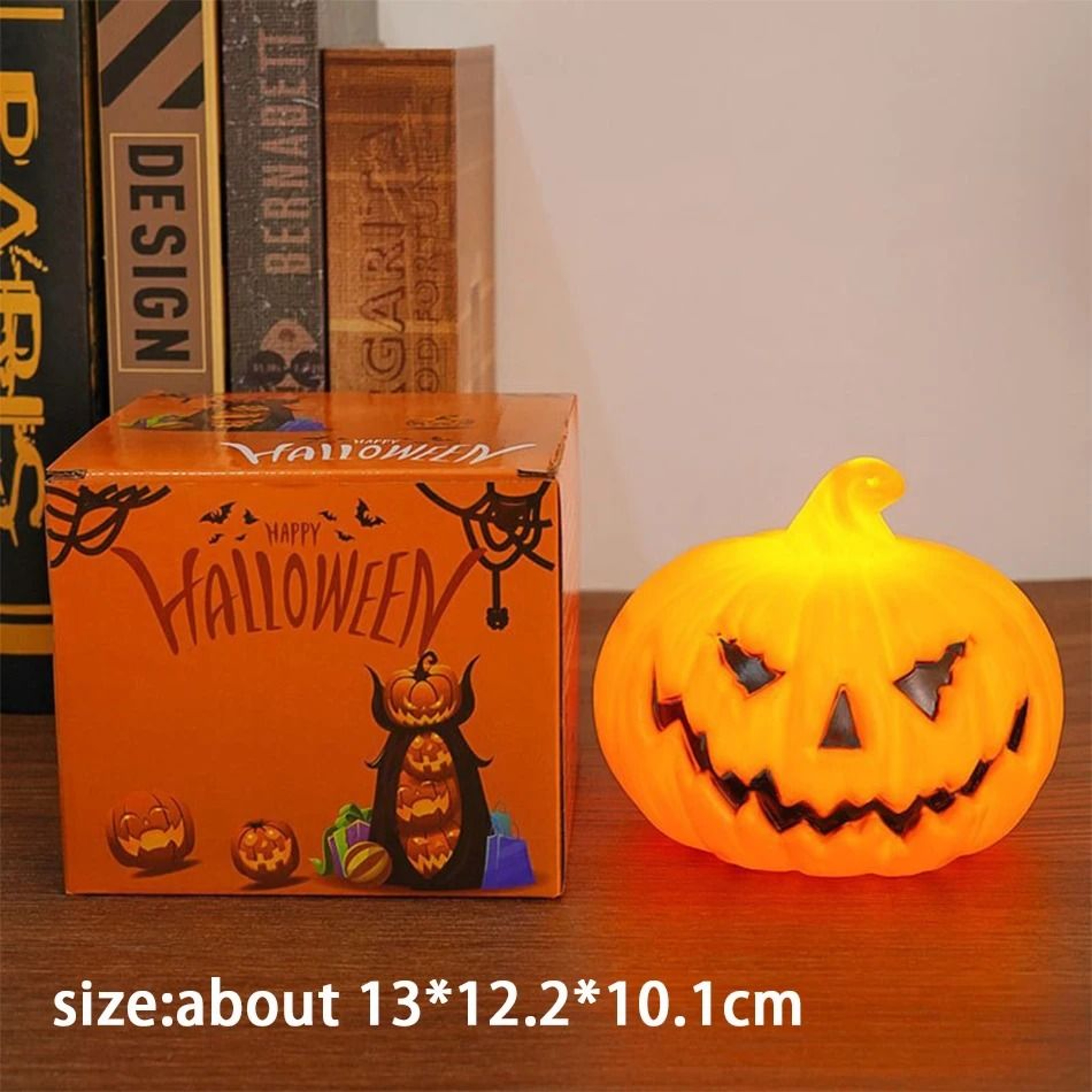 Glowing Pumpkin Skull Lantern For Spooky Halloween Parties Bedrooms And Gardens 3