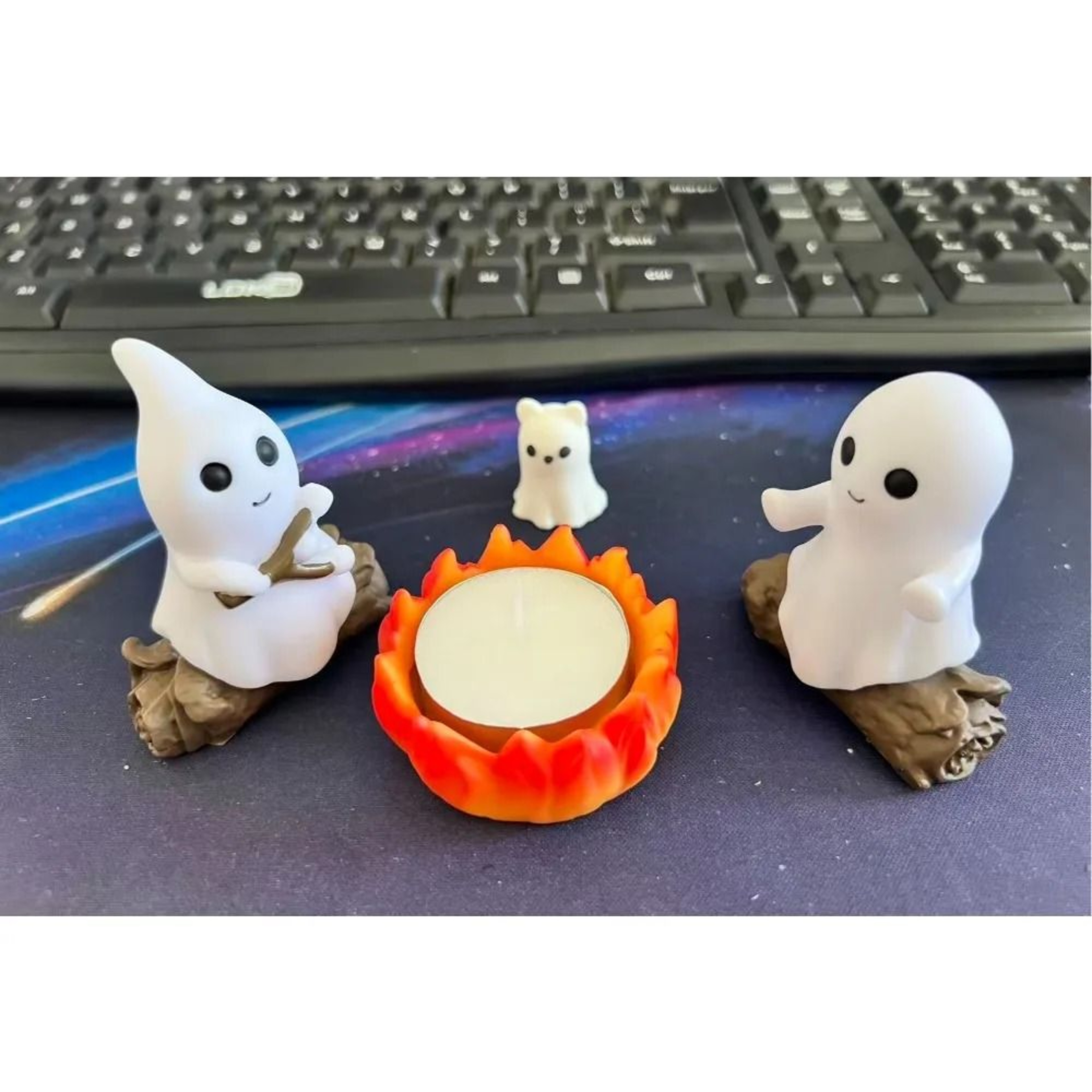 Spooky Ghost Campfire Halloween Yard Decoration 5