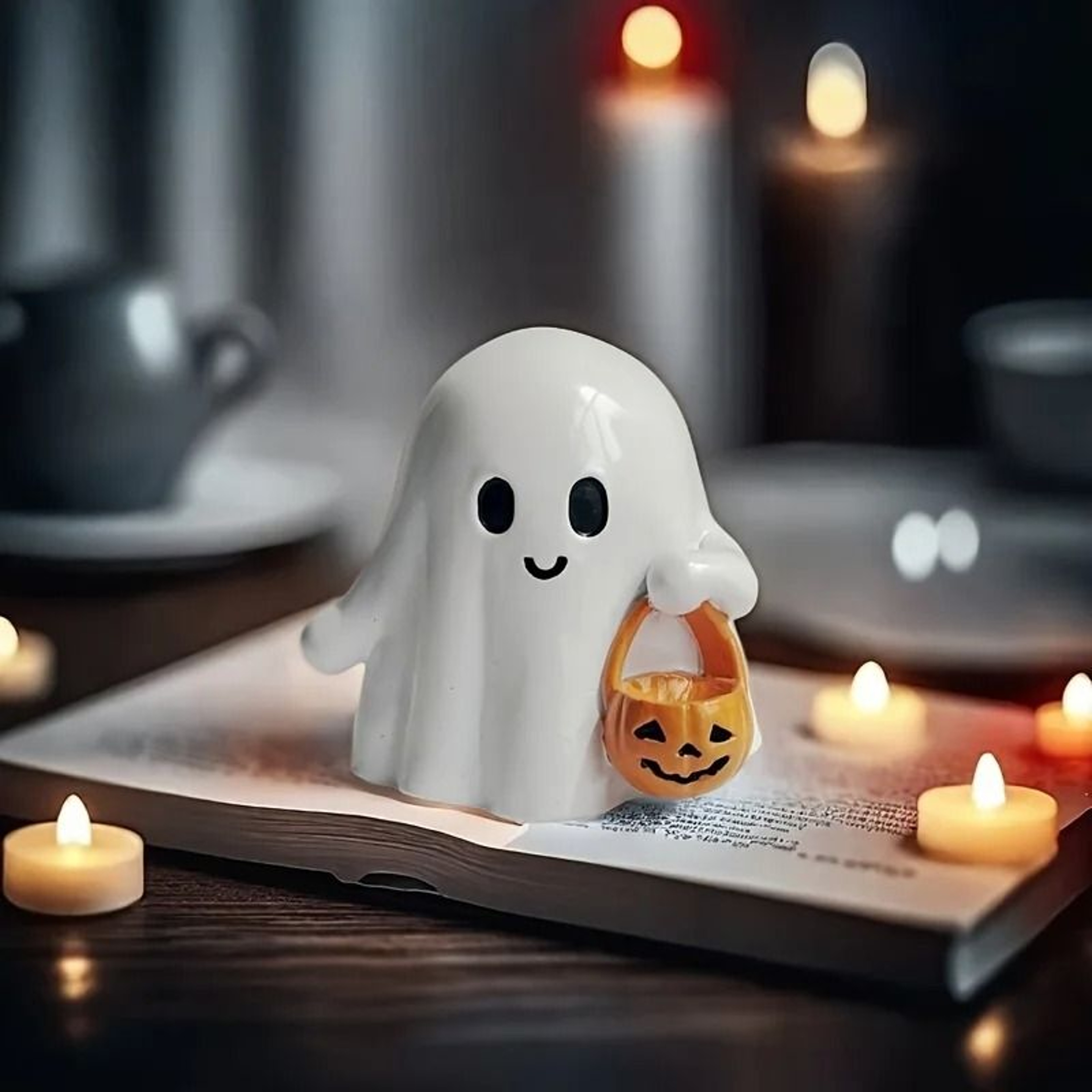 Cute Anime Pumpkin Halloween Desktop Statue 6