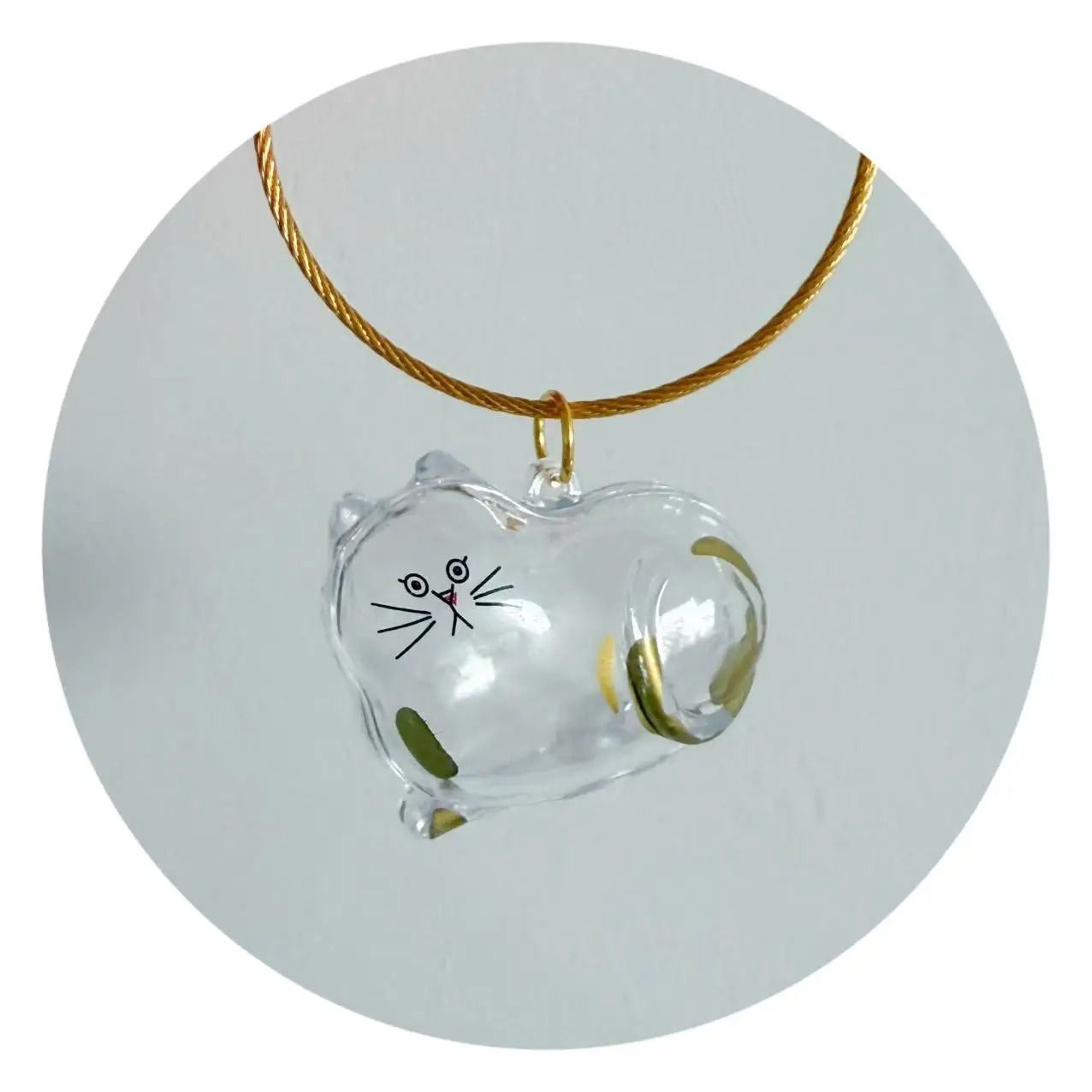 Transparent Pet Hair Memorial Keychain 3