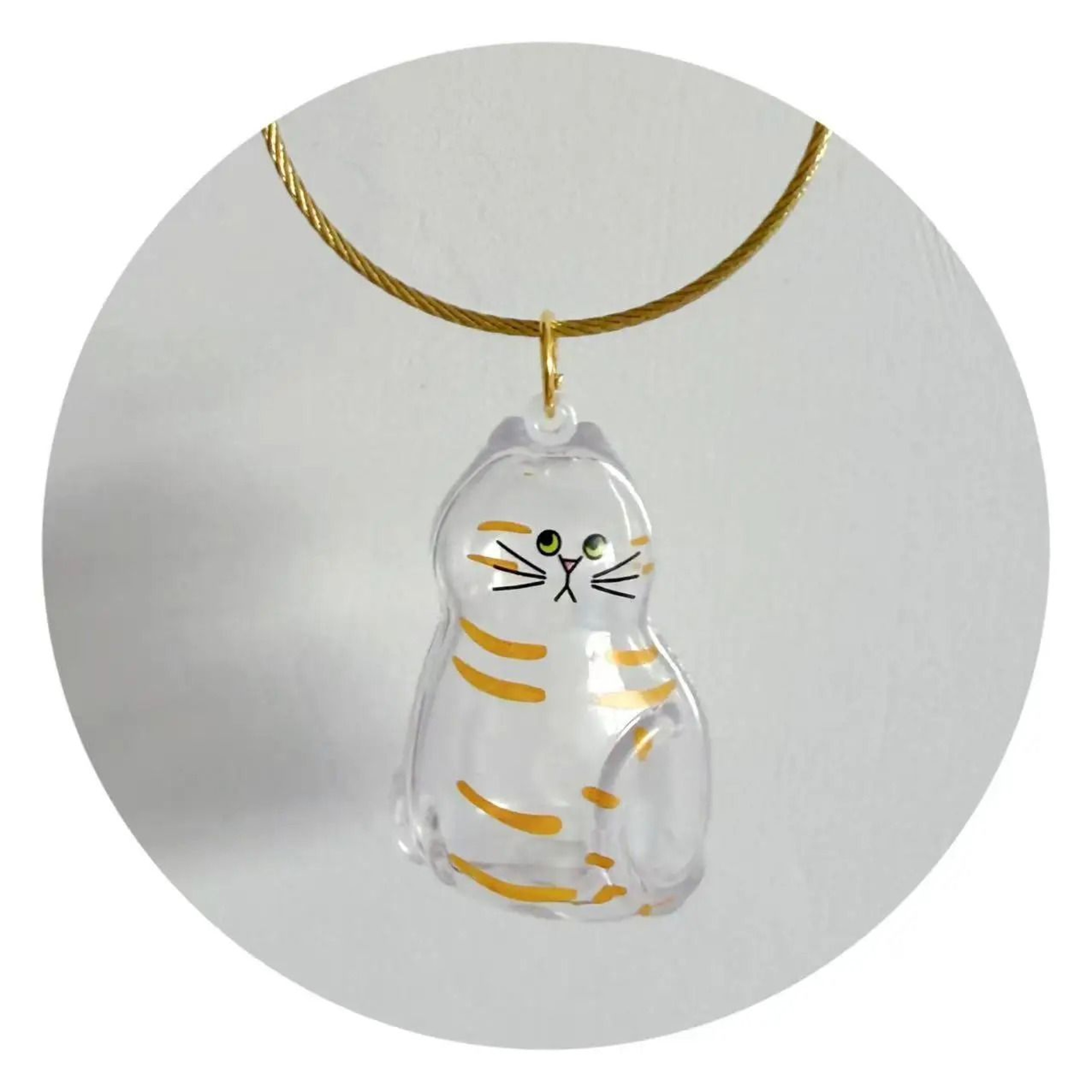 Transparent Pet Hair Memorial Keychain 4
