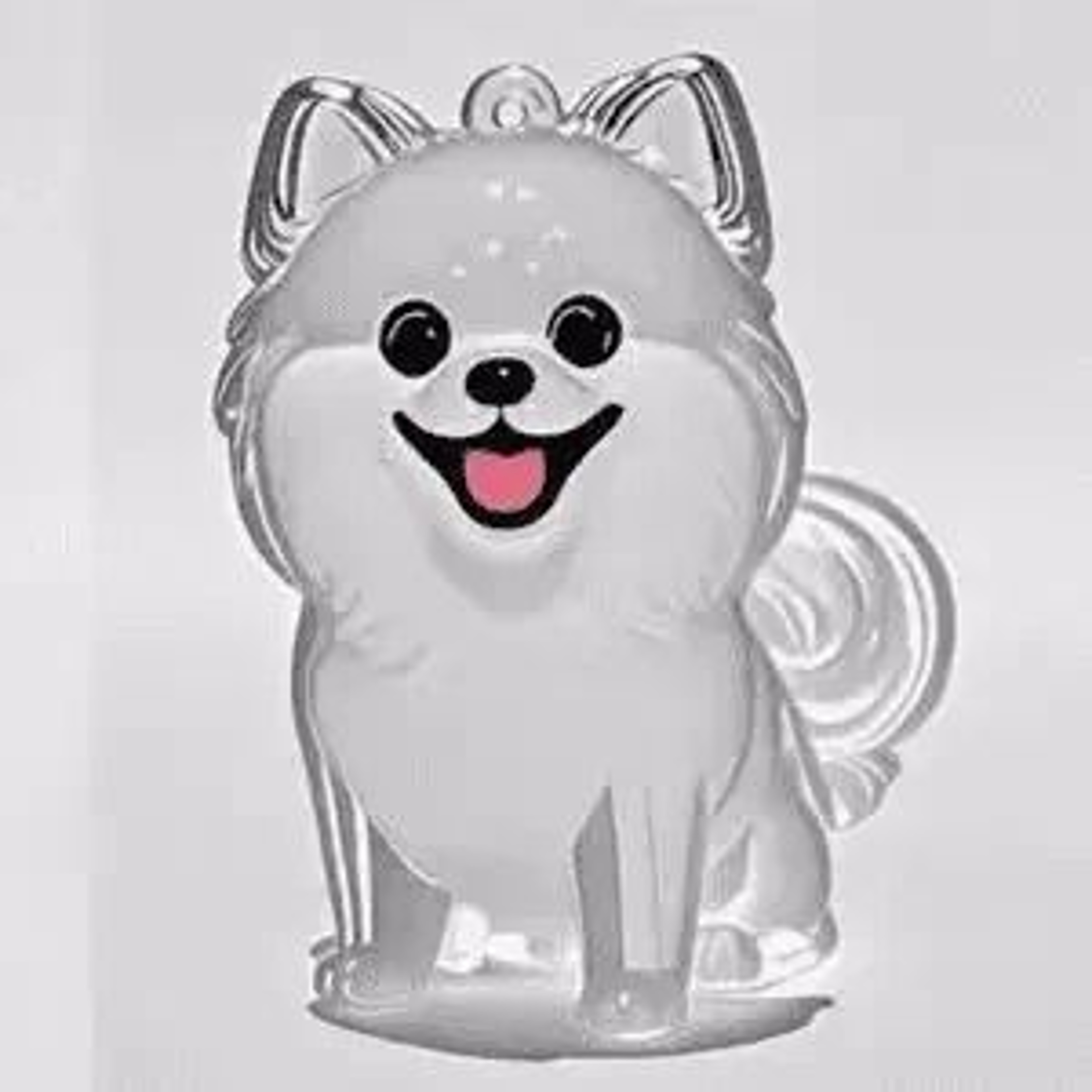 Transparent Pet Hair Memorial Keychain 8