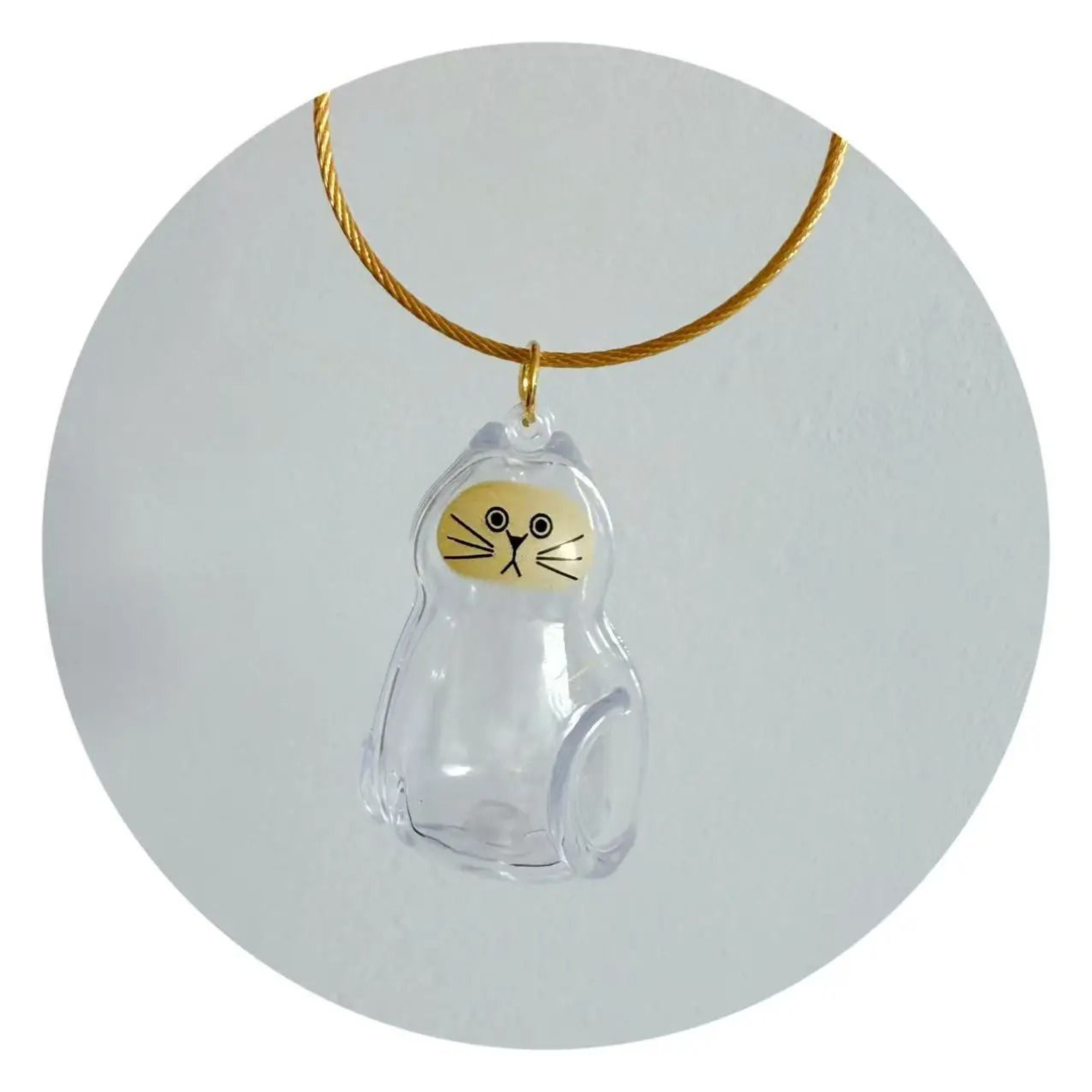 Transparent Pet Hair Memorial Keychain 2