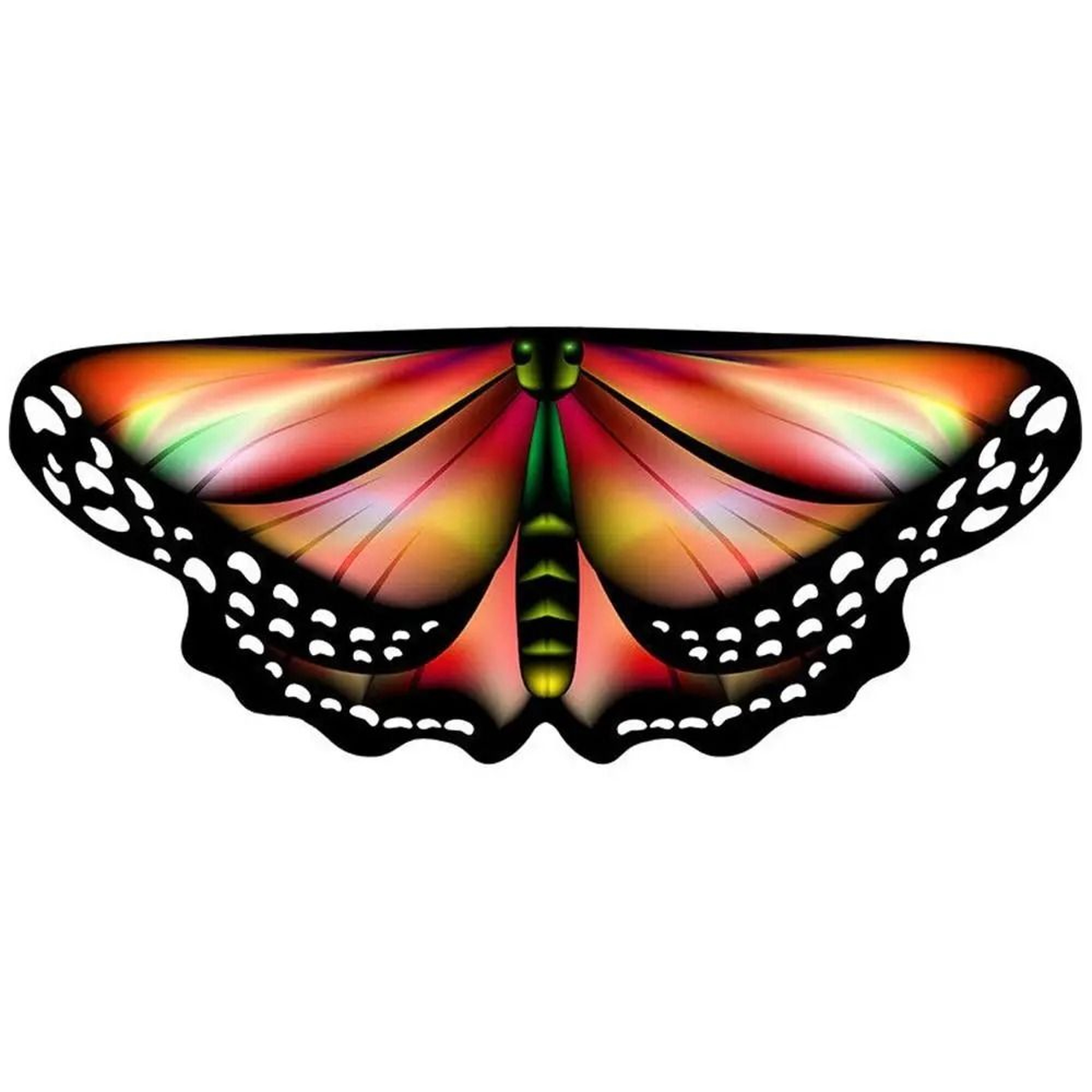 Colorful Butterfly Wings Cape Fairy Costume For Girls Parties Dress Up And Gifts 7