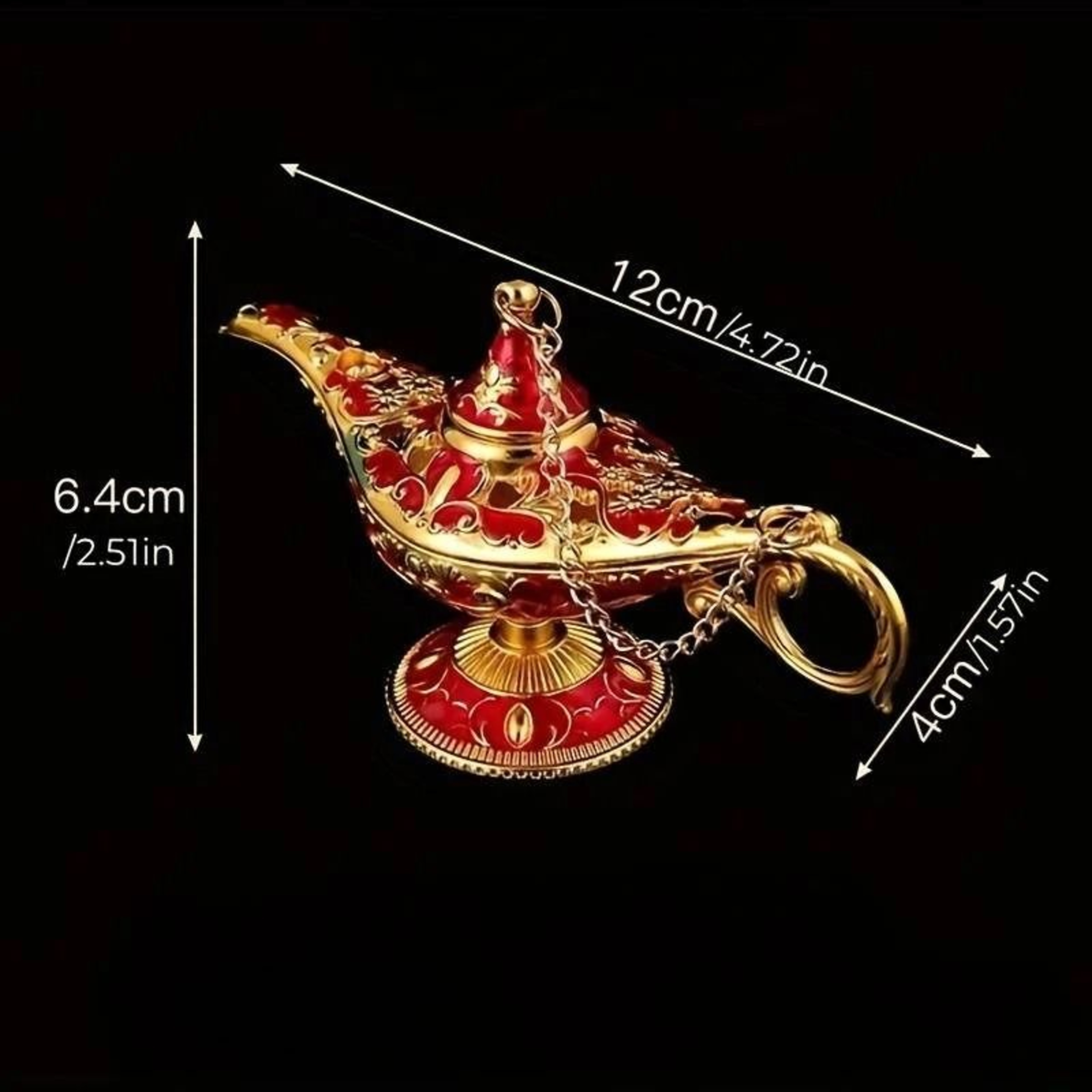 Ornate Retro Magic Lamp Ornament For Enchanting Desktop And Shelf Decor 5